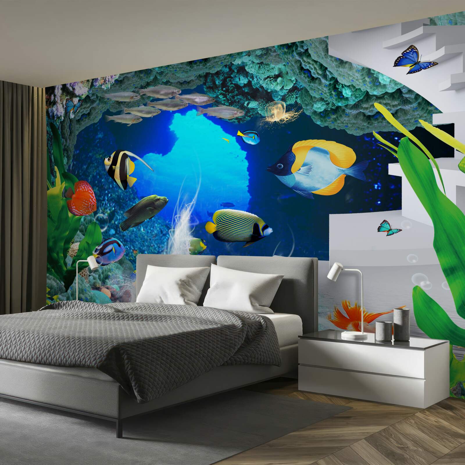 Fototapeta obyvatelia podmorských hlbín