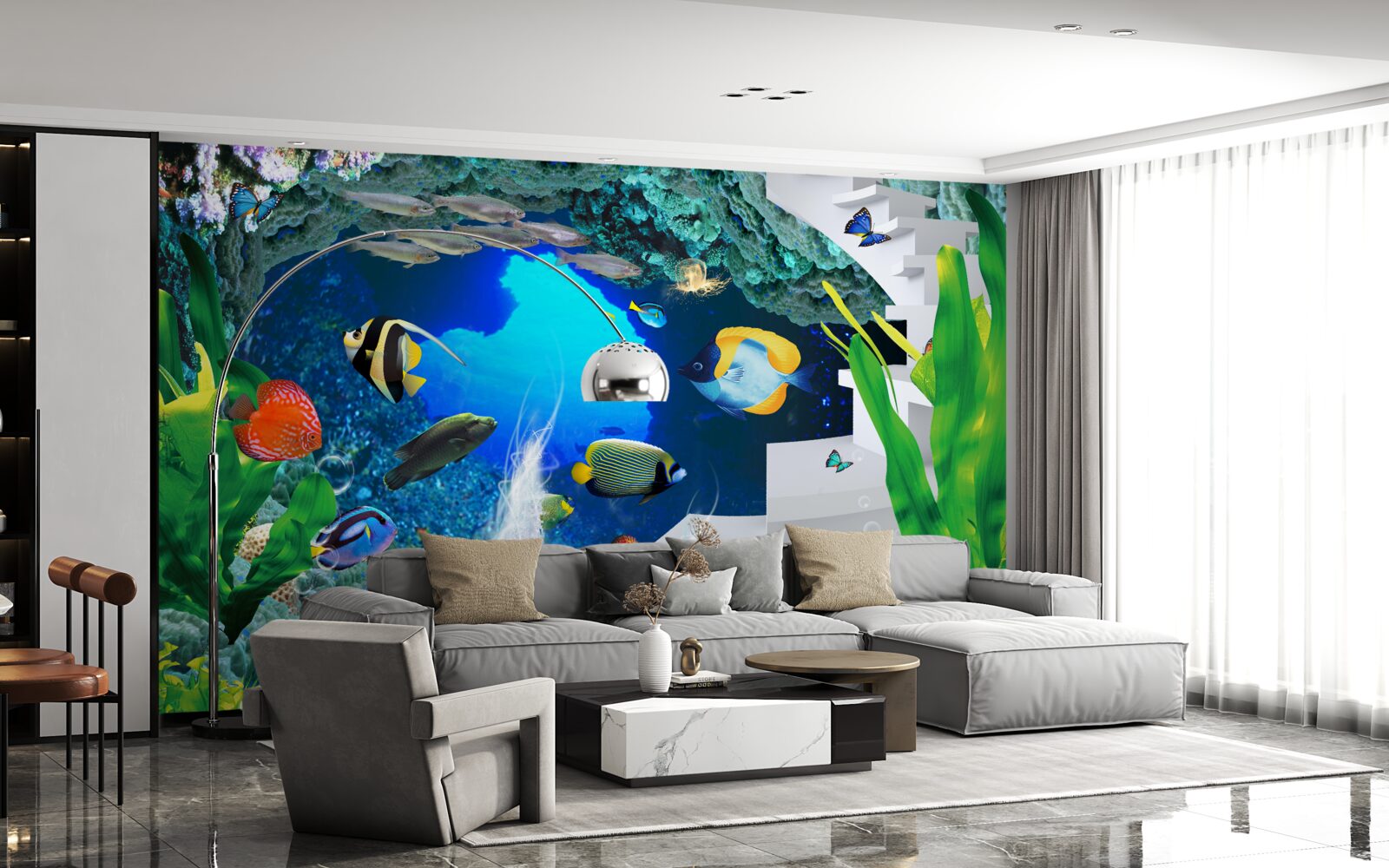 Fototapeta obyvatelia podmorských hlbín