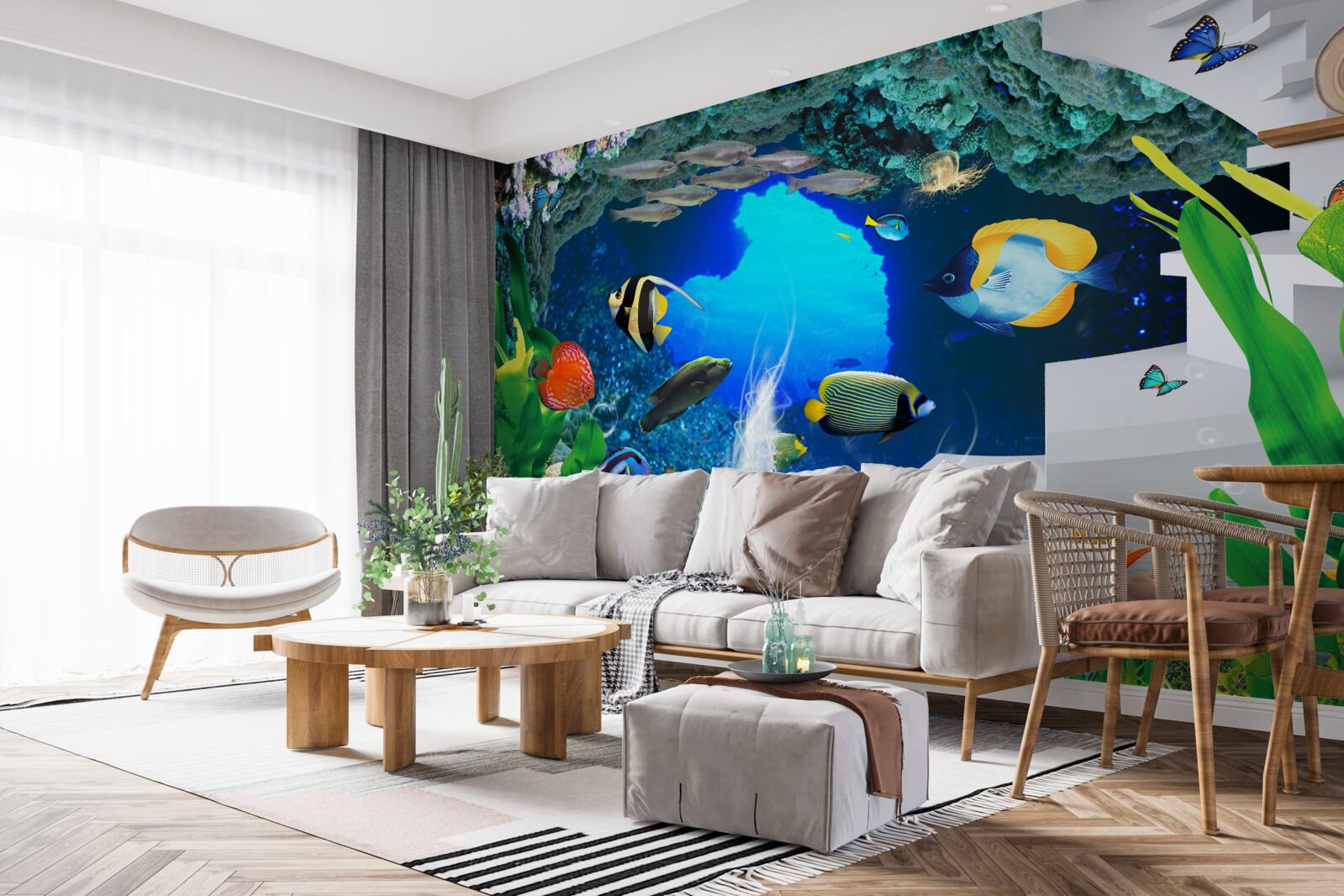 Fototapeta obyvatelia podmorských hlbín