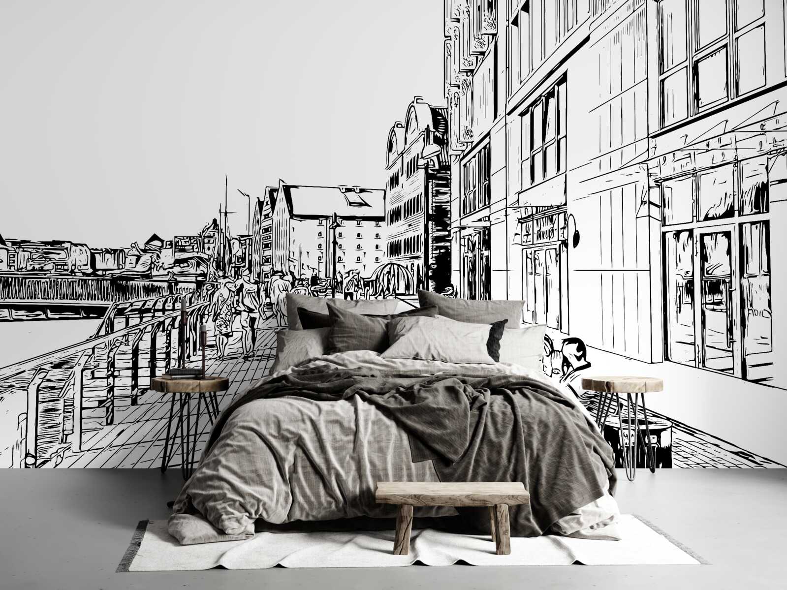 Fototapeta malebné nábrežie viditeľné na fotografii