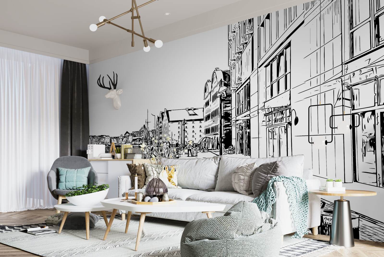 Fototapeta malebné nábrežie viditeľné na fotografii