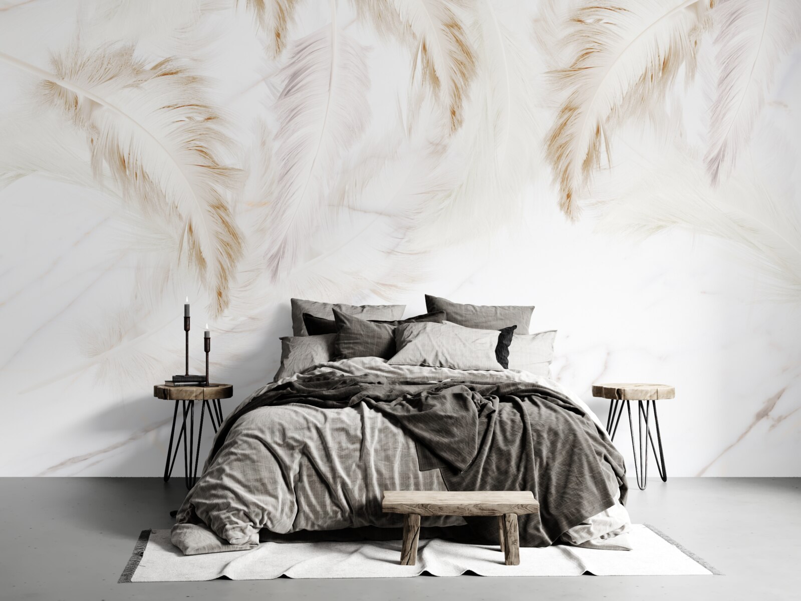 Fototapeta svetlé pozadie so zlatými, zložitými časťami peria