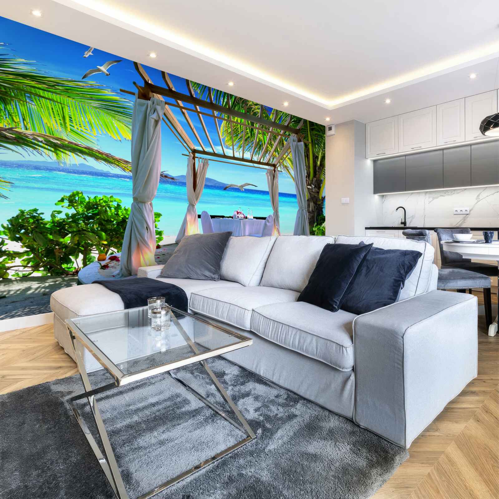 Fototapeta plážový stôl