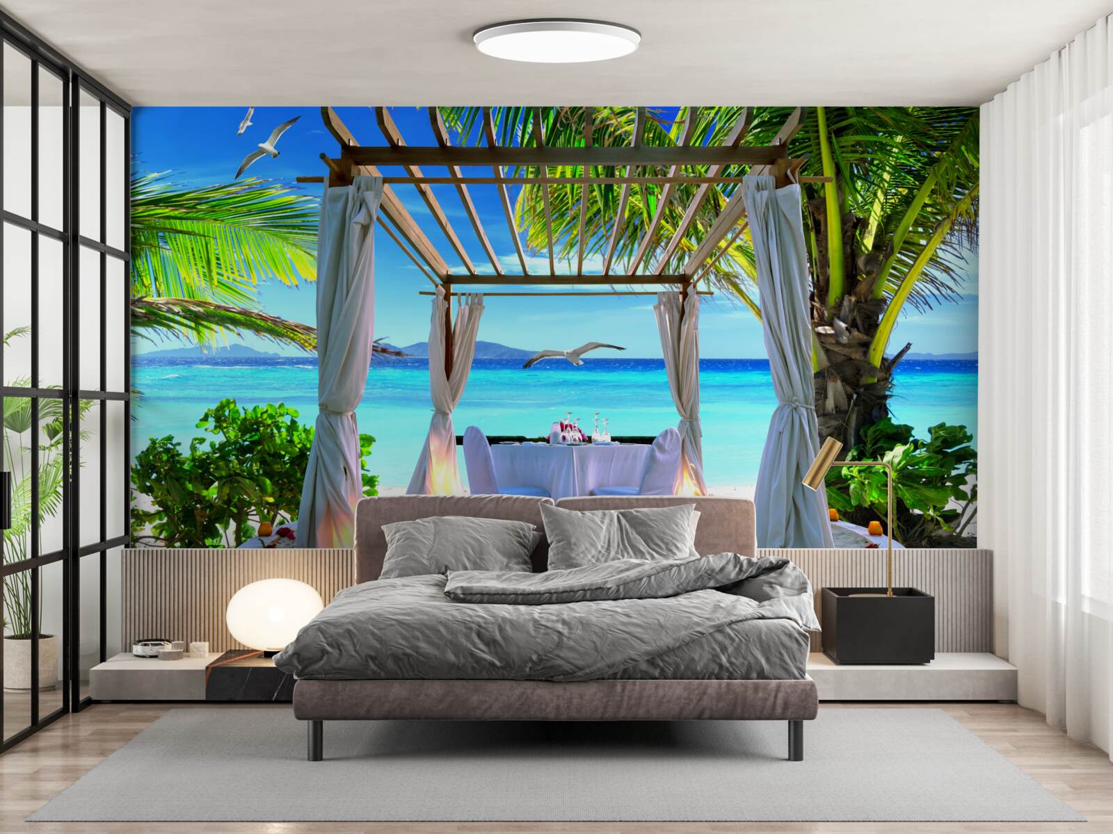 Fototapeta plážový stôl