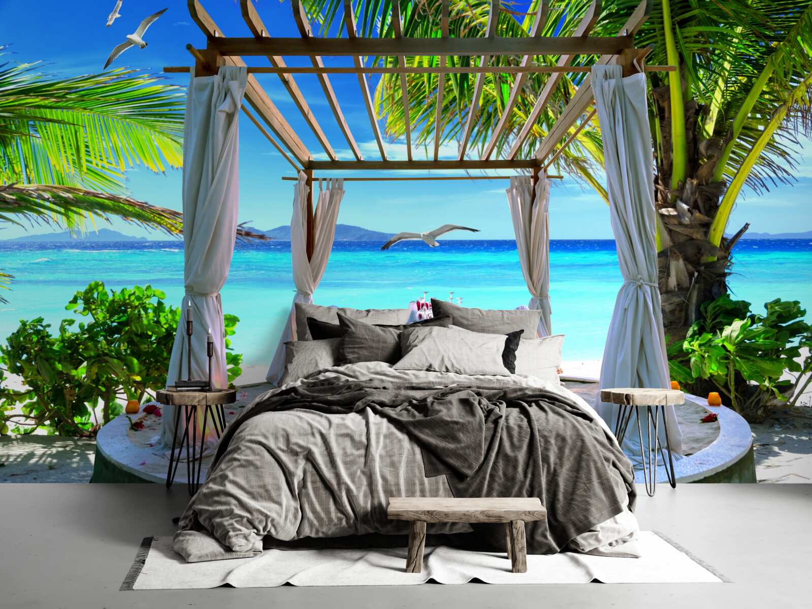 Fototapeta plážový stôl