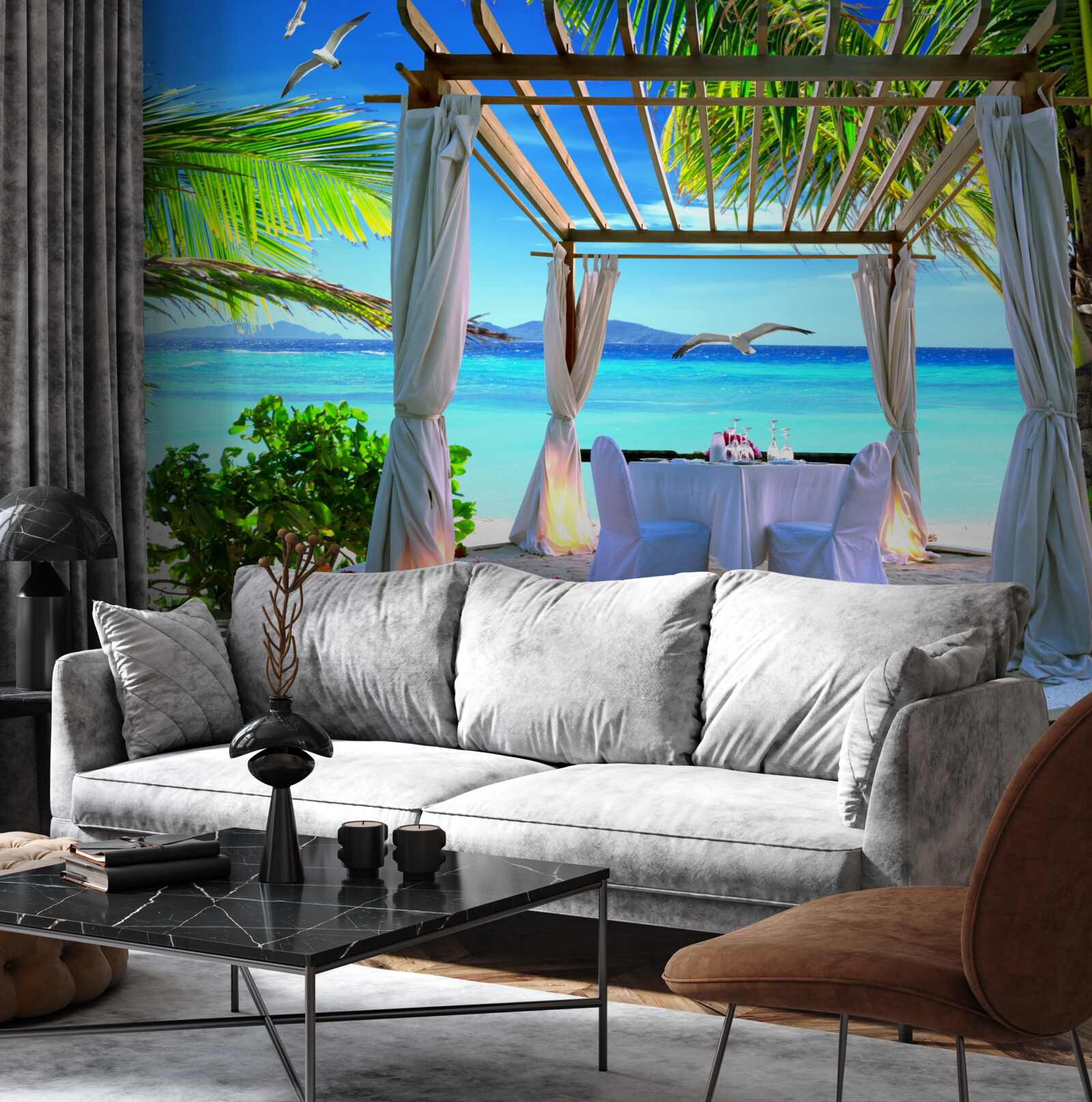 Fototapeta plážový stôl