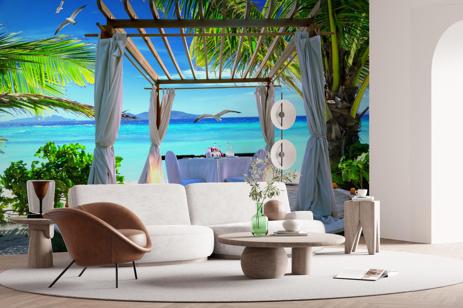 Fototapeta plážový stôl
