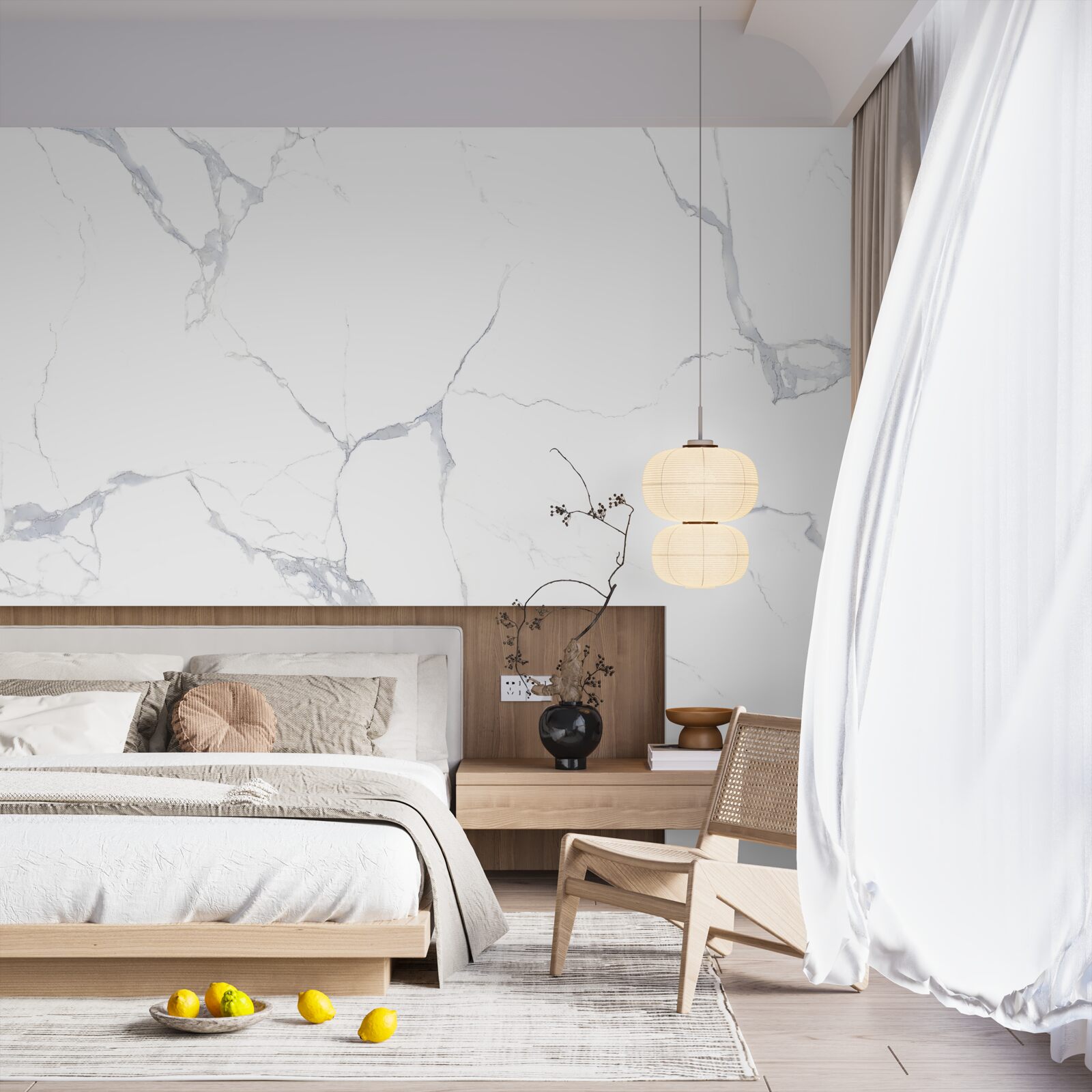 Fototapeta biele porcelánové dlaždice