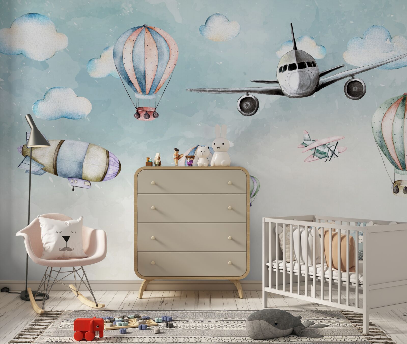 Fototapeta rôzne druhy leteckej dopravy