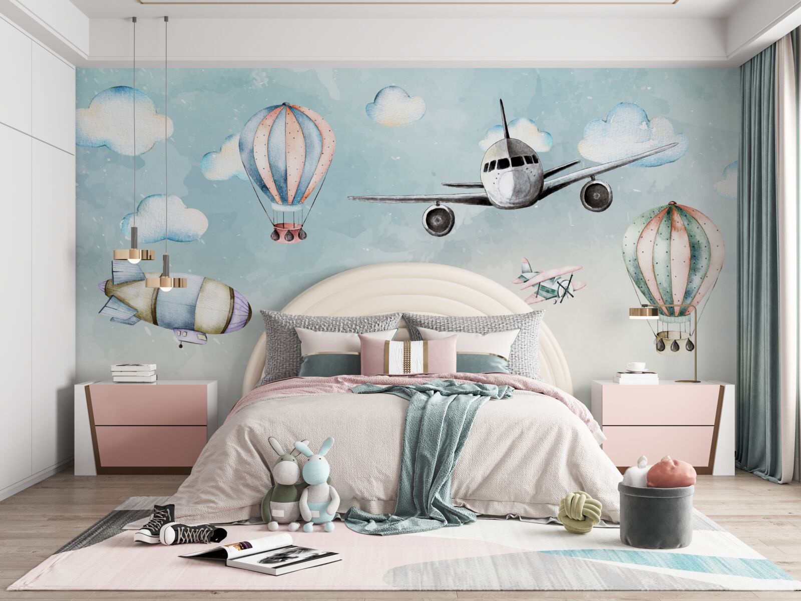 Fototapeta rôzne druhy leteckej dopravy