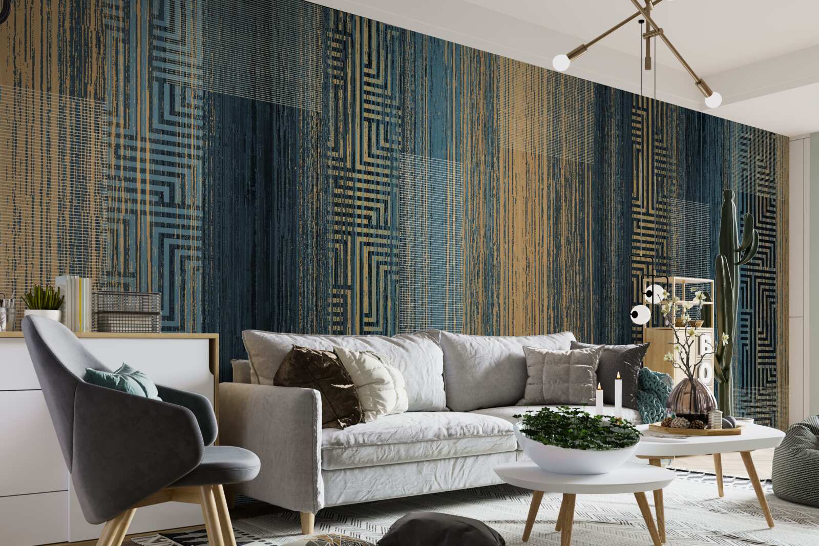 Fototapeta zvislé tmavé čiary, ktoré stratili jasnosť