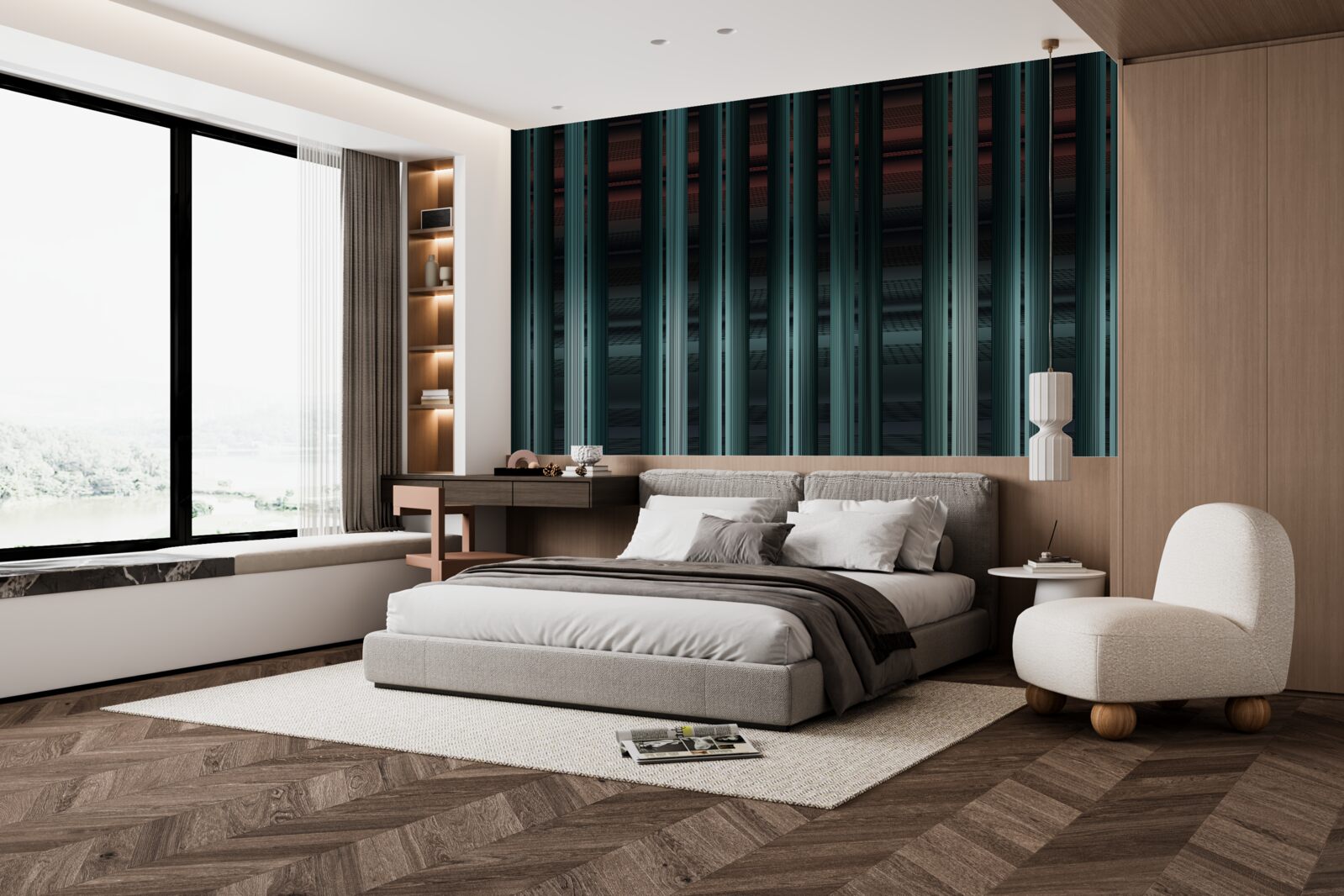 Fototapeta zvislé pruhy nekonečného vektorového typu