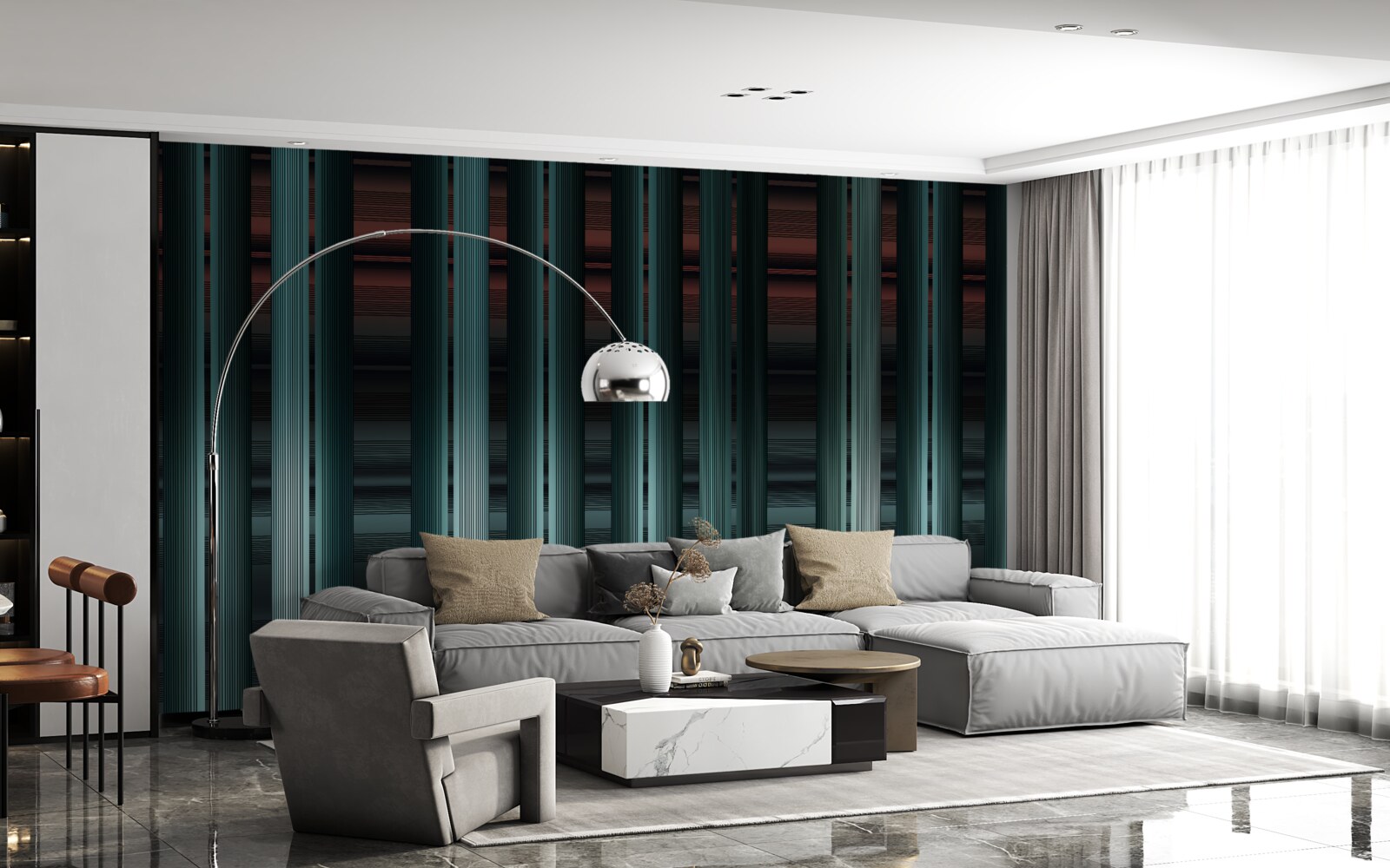 Fototapeta zvislé pruhy nekonečného vektorového typu