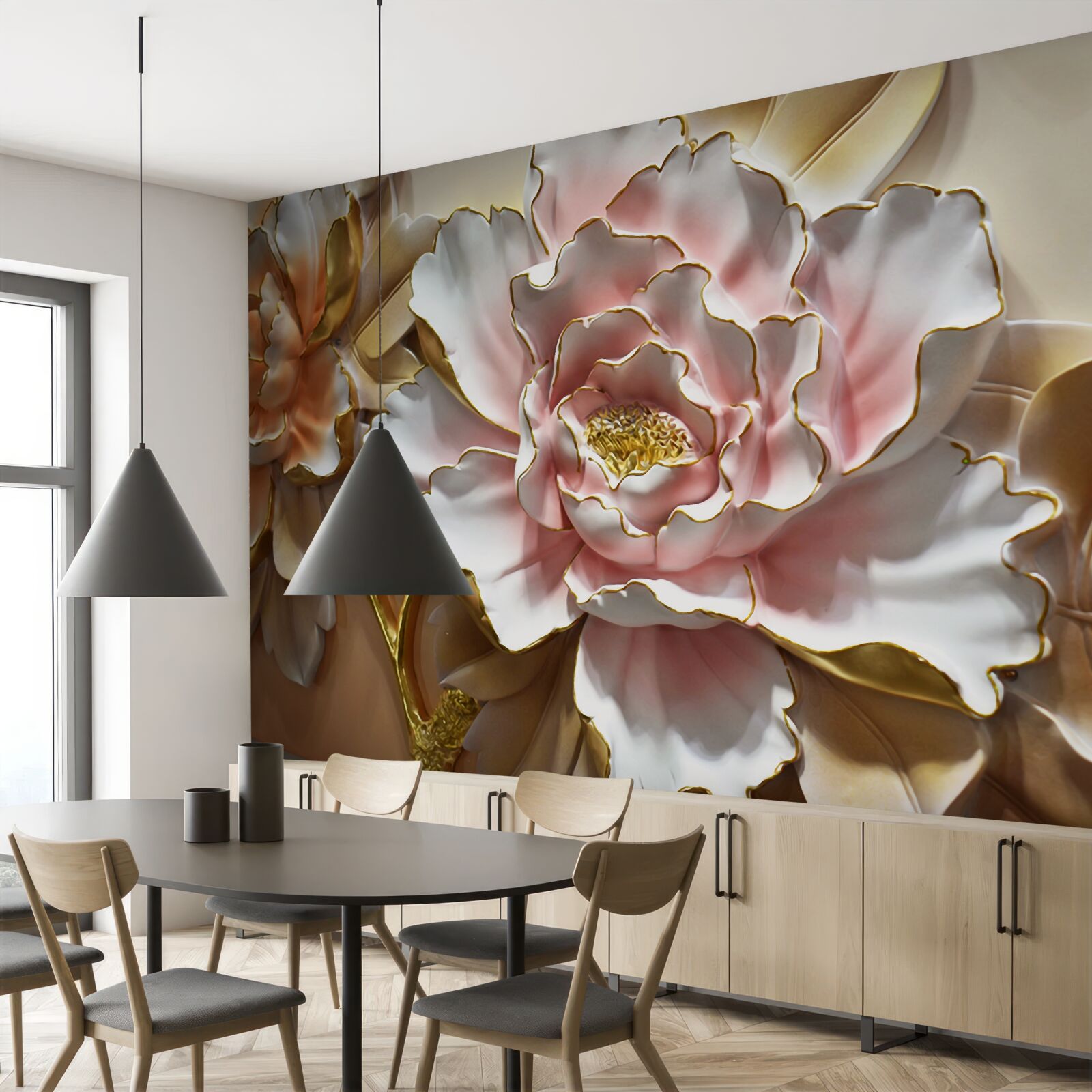 Fototapeta lotosový púčik sa otvoril v celej svojej kráse