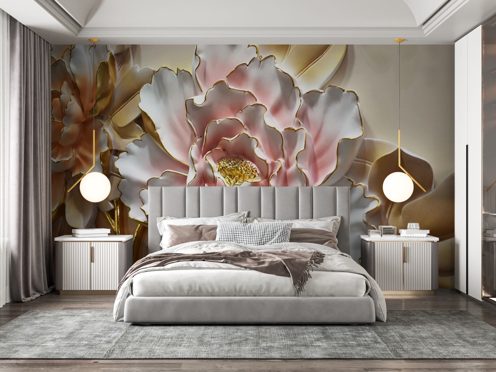 Fototapeta lotosový púčik sa otvoril v celej svojej kráse