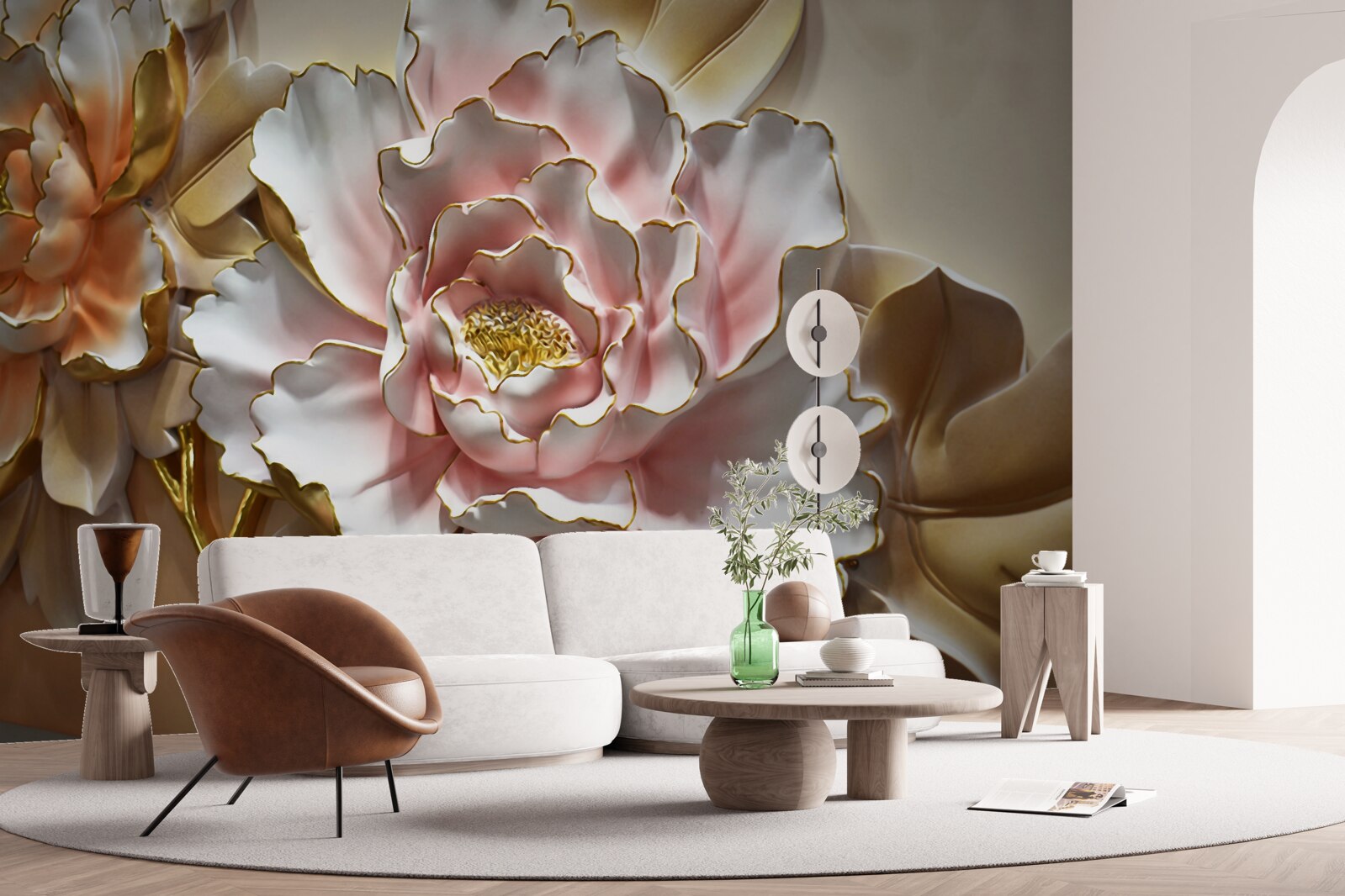 Fototapeta lotosový púčik sa otvoril v celej svojej kráse