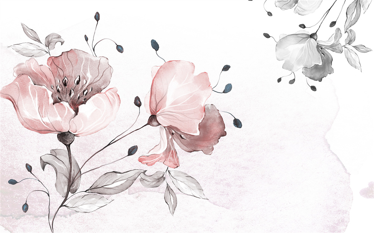 Fototapeta jemné, pôvabné kvety sa hojdajú vo vetre