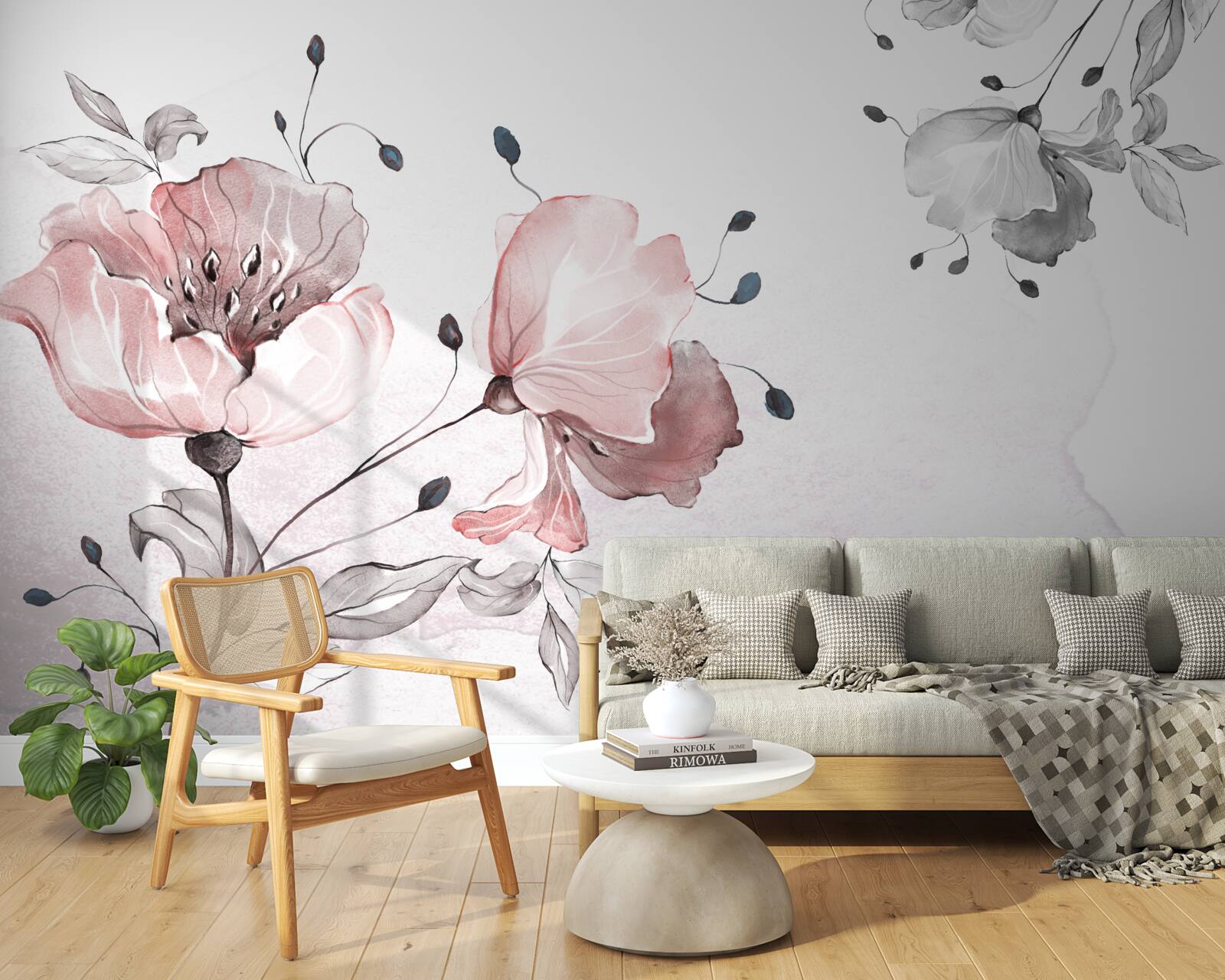 Fototapeta jemné, pôvabné kvety sa hojdajú vo vetre