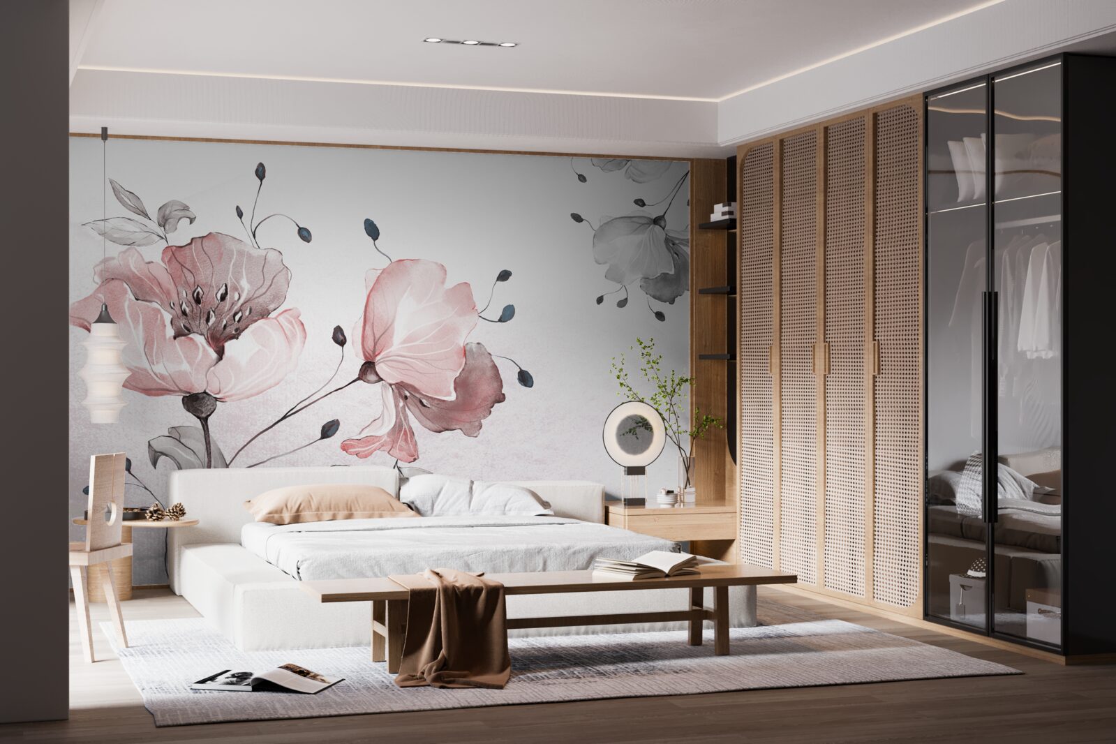 Fototapeta jemné, pôvabné kvety sa hojdajú vo vetre