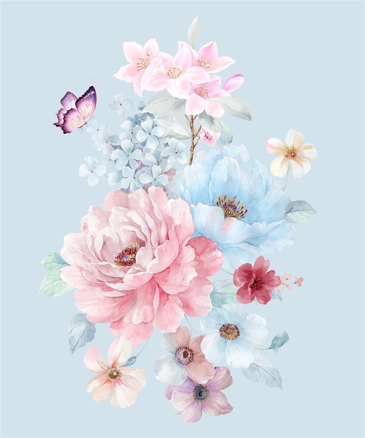 Fototapeta krásny veniec z letných kvetov