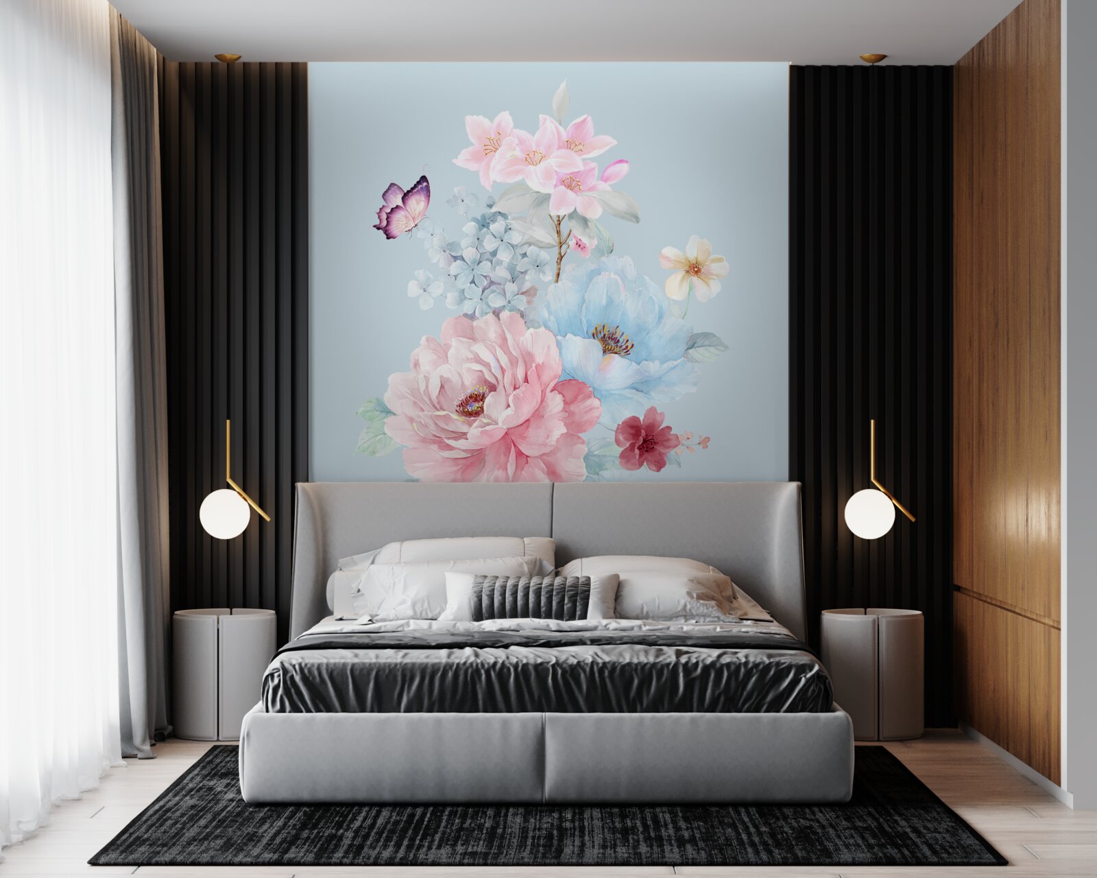 Fototapeta krásny veniec z letných kvetov