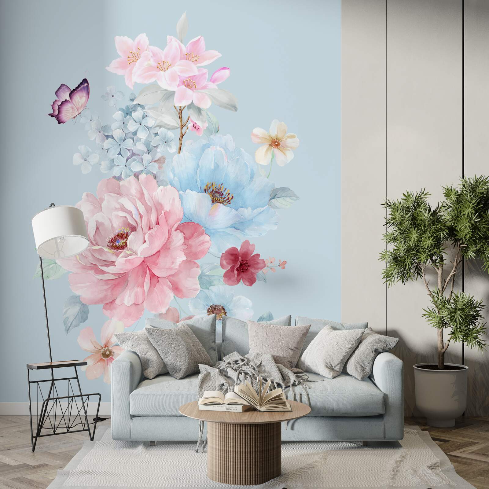 Fototapeta krásny veniec z letných kvetov