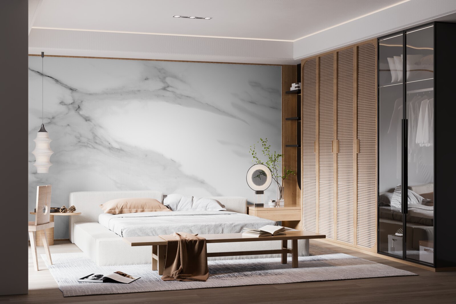 Fototapeta sivobiely pár