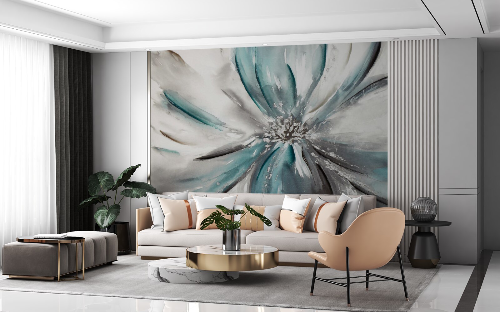 Fototapeta jemné okvetné lístky otvoreného púčika