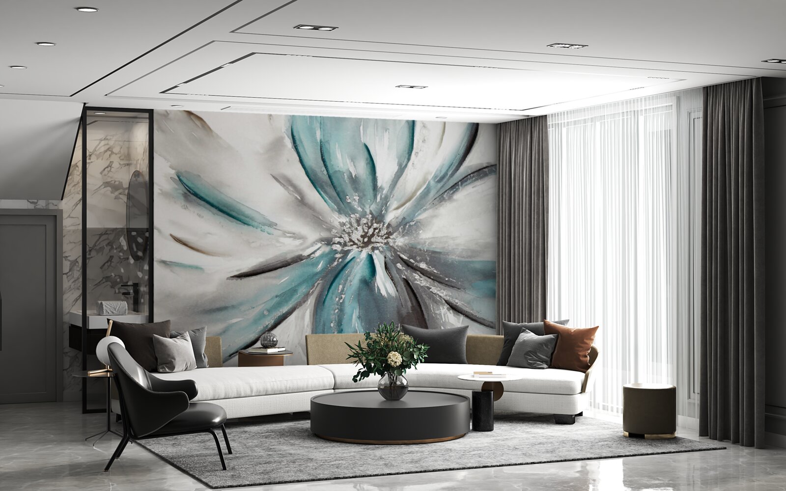 Fototapeta jemné okvetné lístky otvoreného púčika