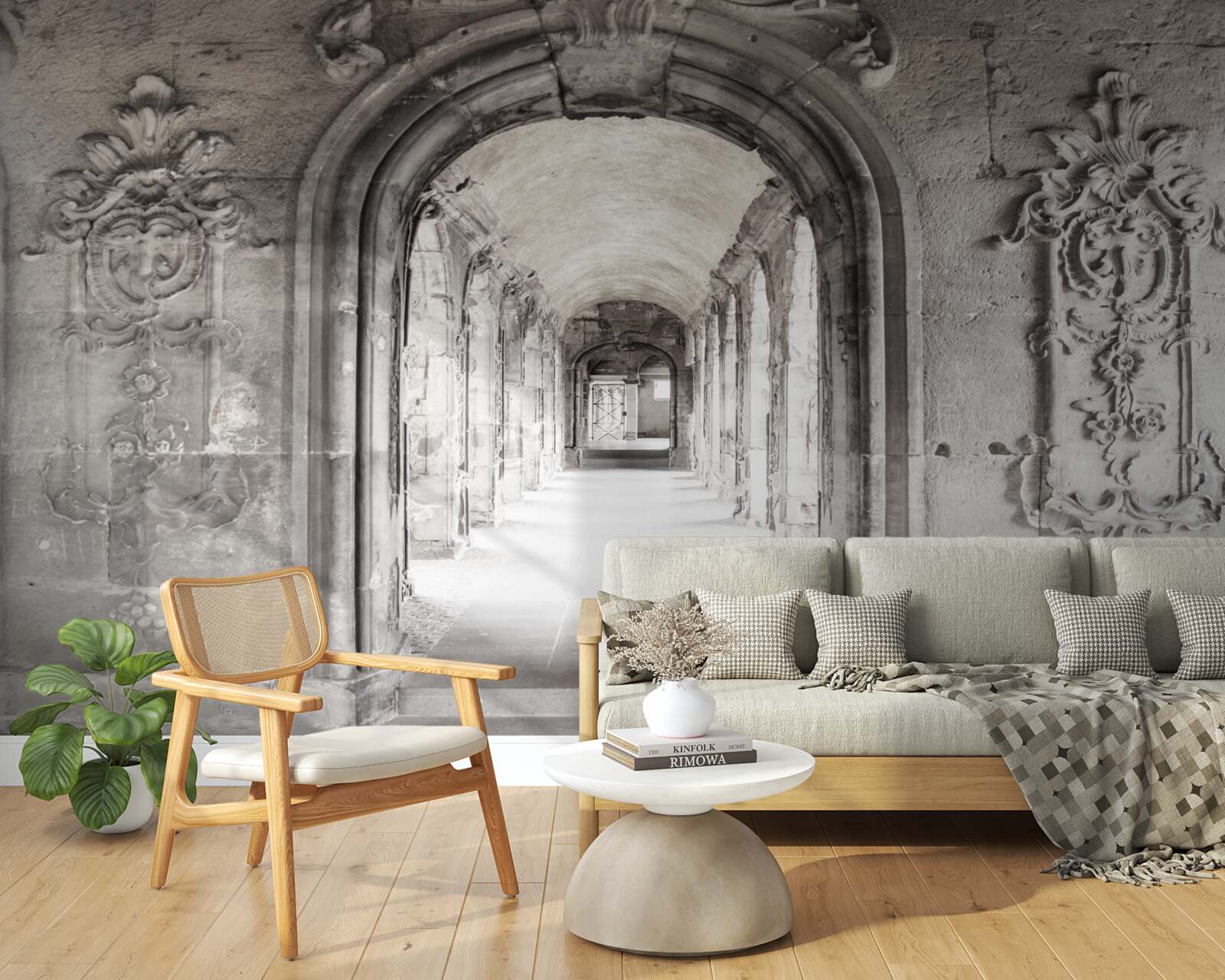 Fototapeta nekonečné hladké klenuté kamenné útvary