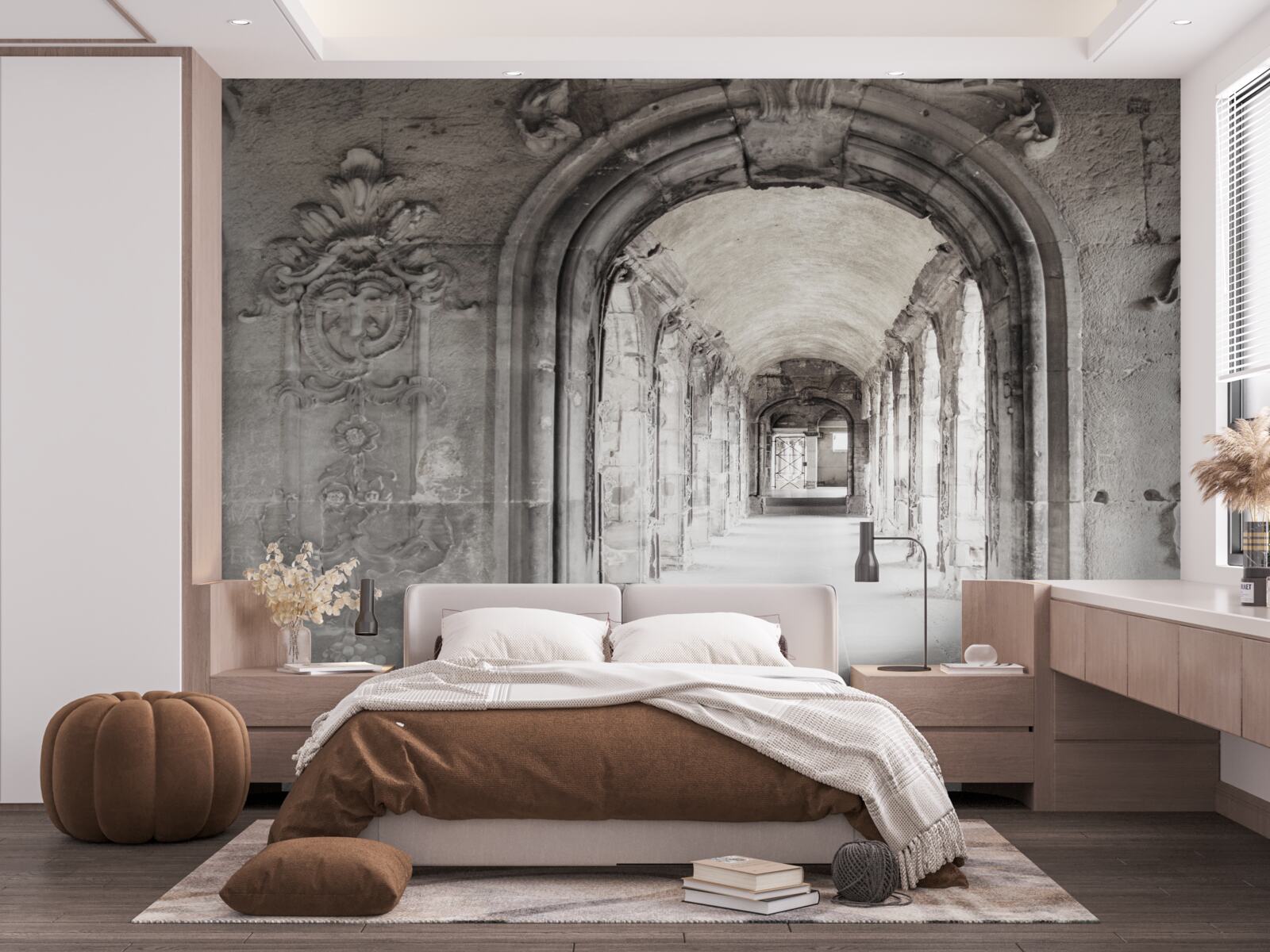 Fototapeta nekonečné hladké klenuté kamenné útvary