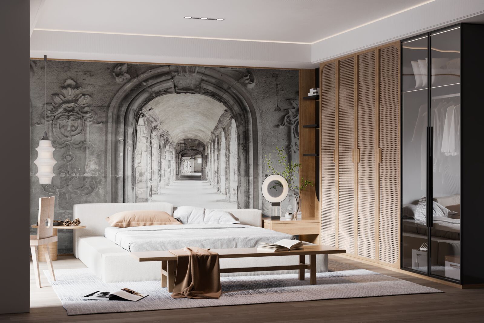 Fototapeta nekonečné hladké klenuté kamenné útvary