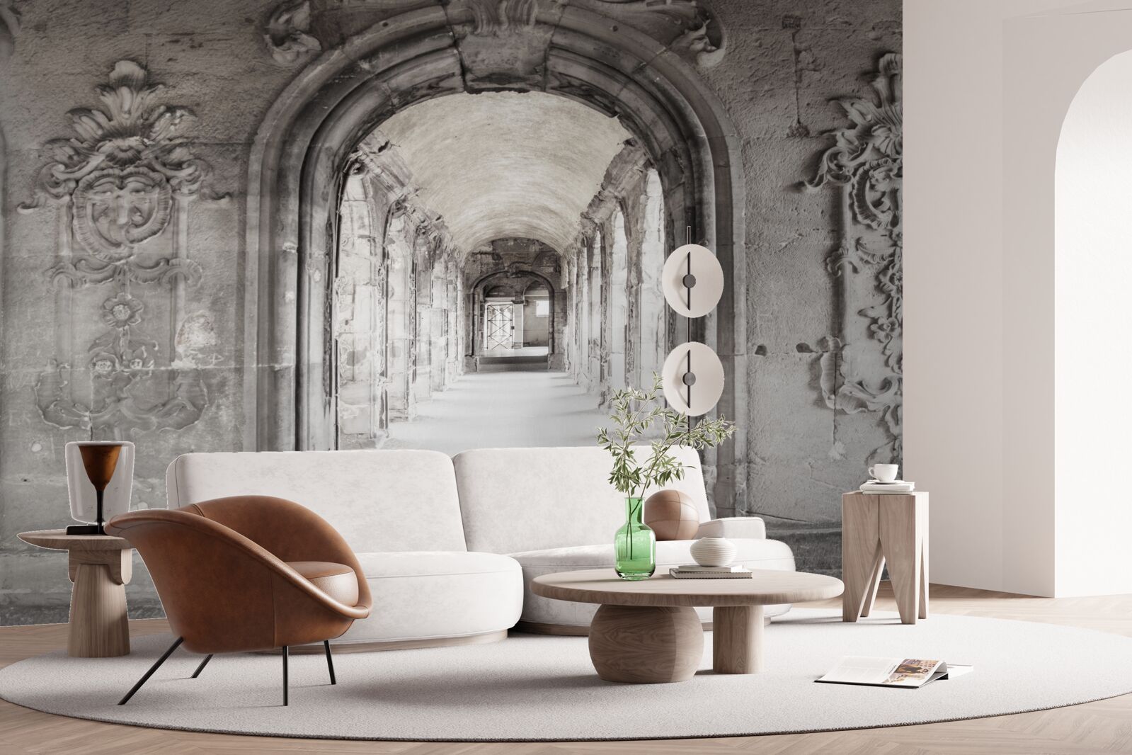 Fototapeta nekonečné hladké klenuté kamenné útvary