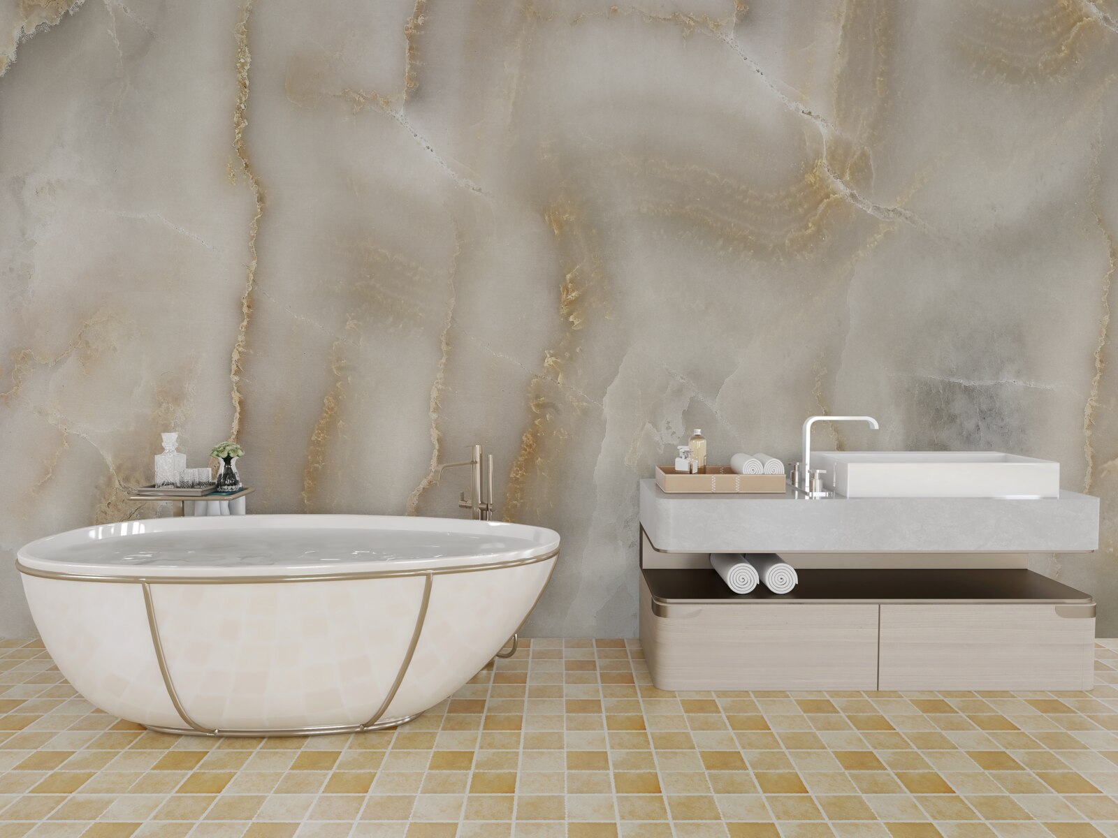 Fototapeta svetlohnedý kremeň