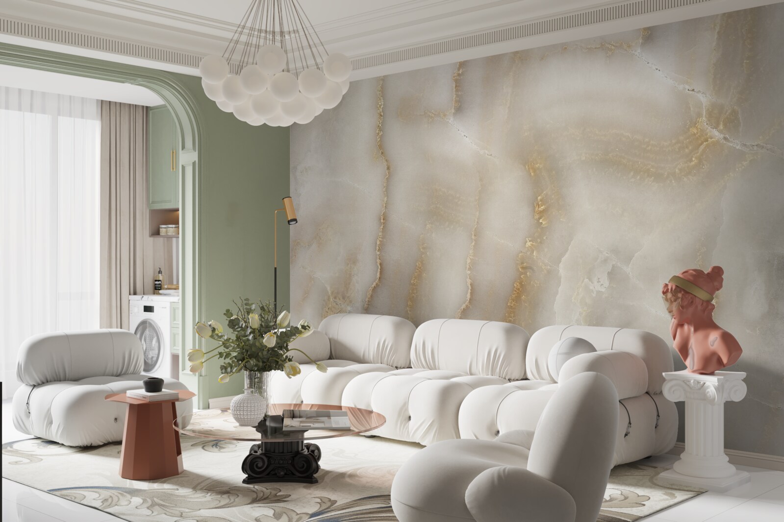 Fototapeta svetlohnedý kremeň