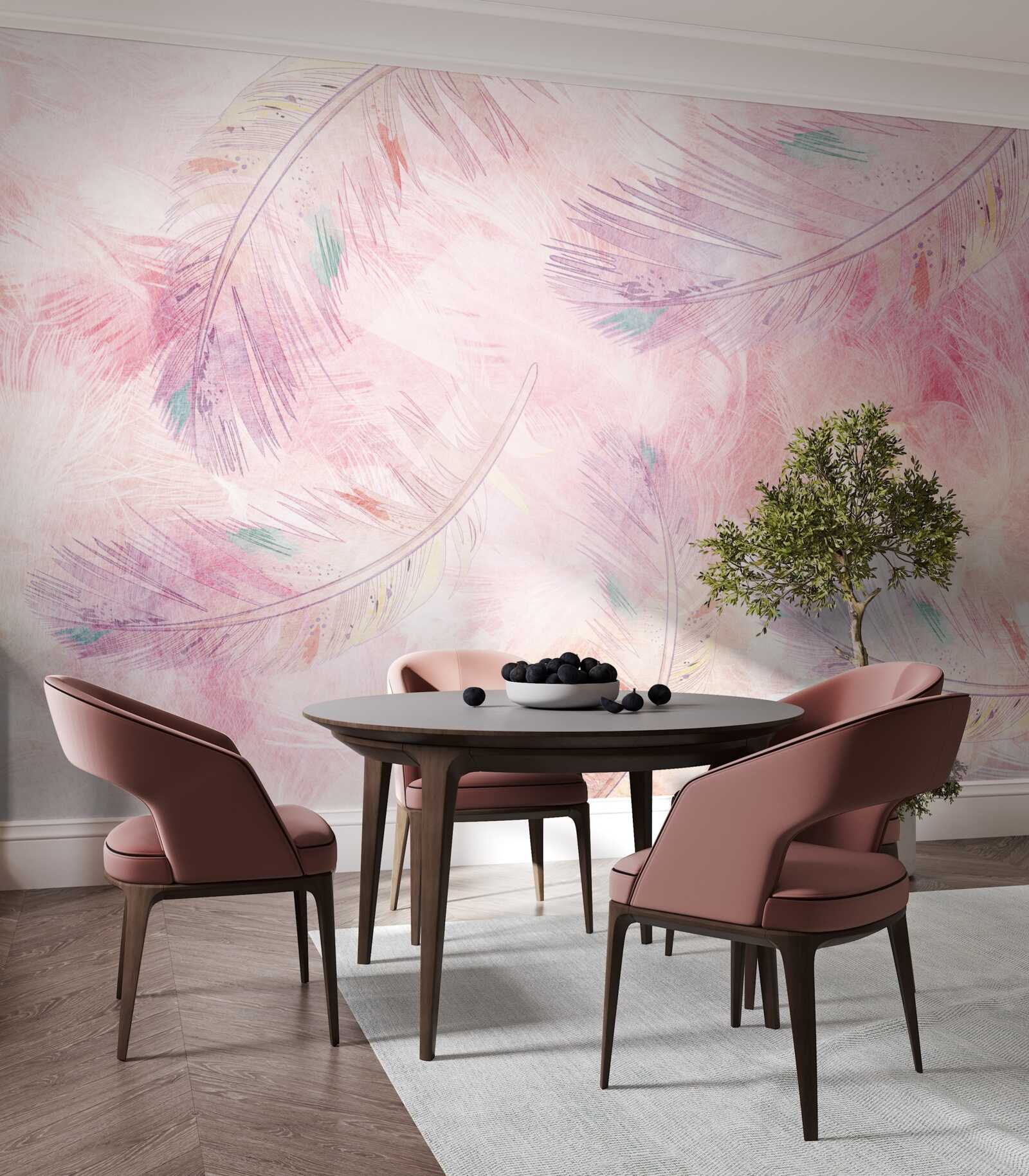 Fototapeta perie sa veselo vznáša s jasným leskom