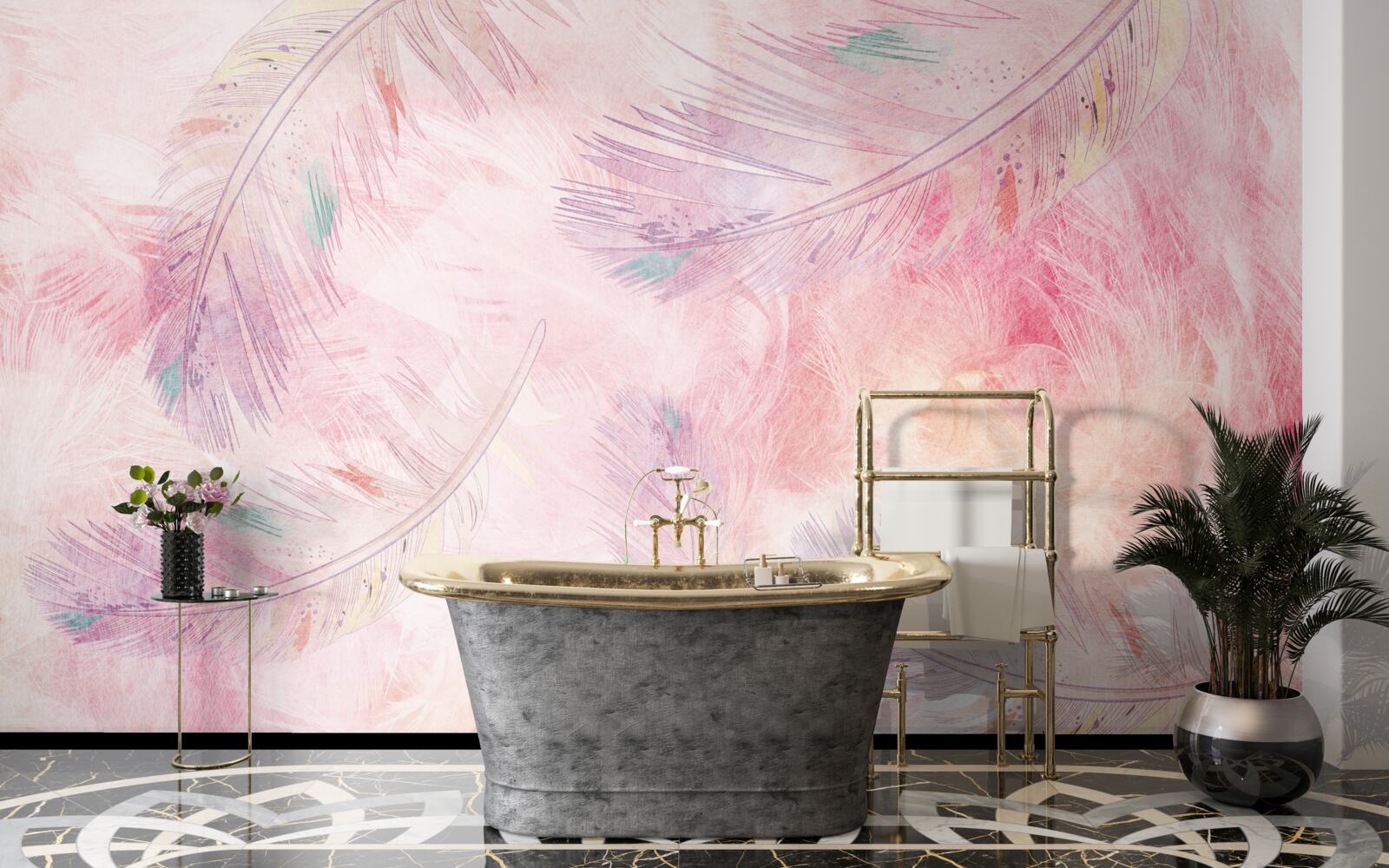 Fototapeta perie sa veselo vznáša s jasným leskom