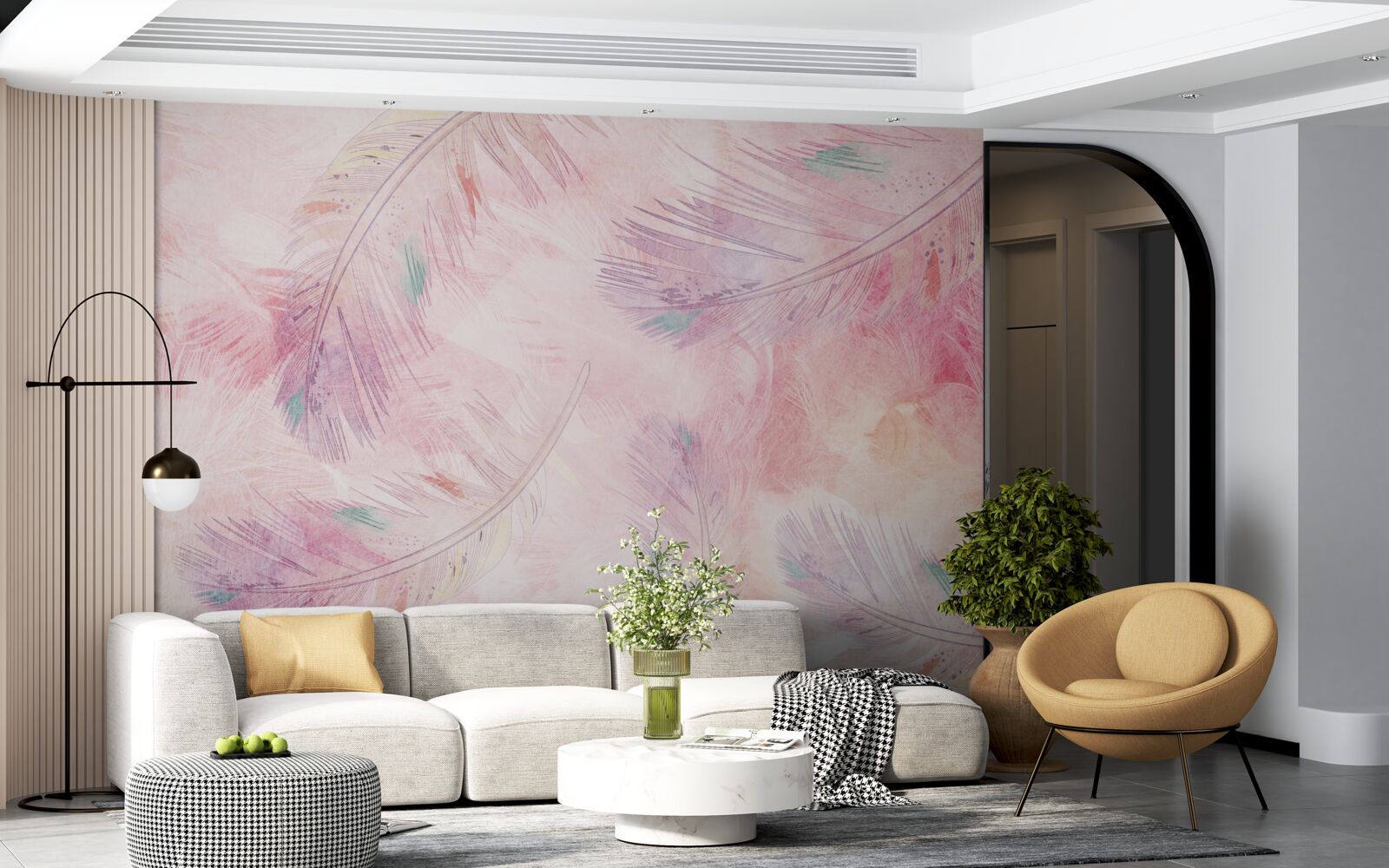 Fototapeta perie sa veselo vznáša s jasným leskom