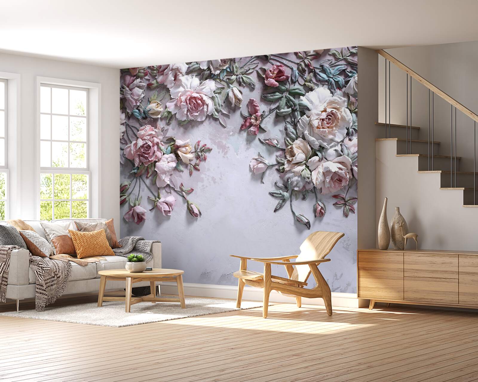 Fototapeta kvety rozvíjajúce sa v hmlistom úsvite