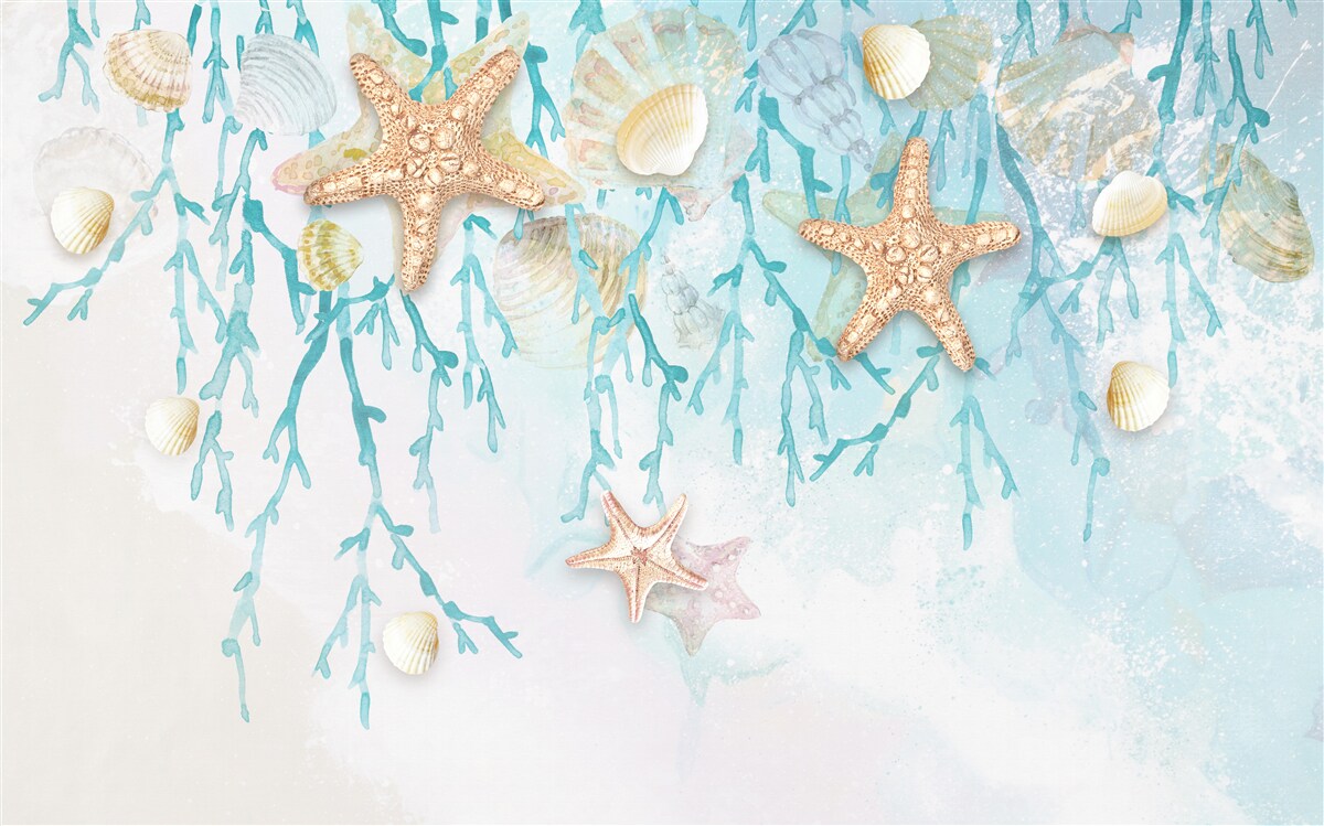 Fototapeta hviezdna obloha a morské pobrežie