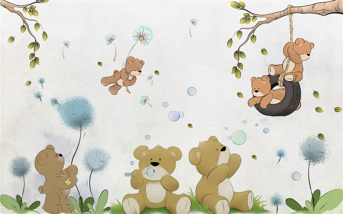 Fototapeta malí sa hrajú