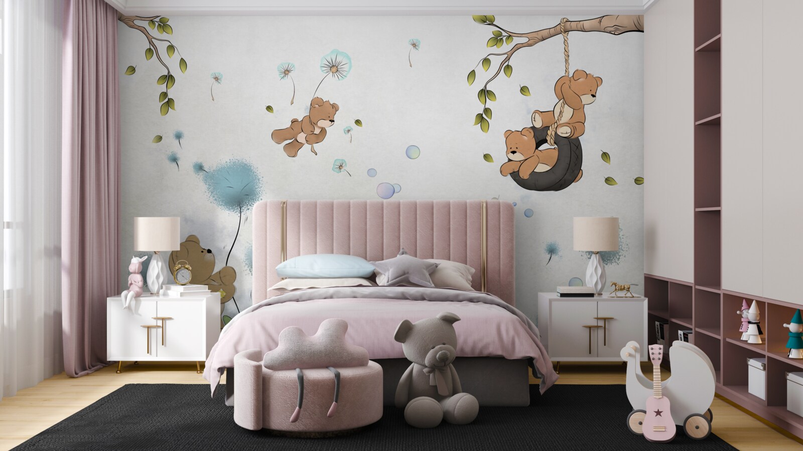 Fototapeta malí sa hrajú