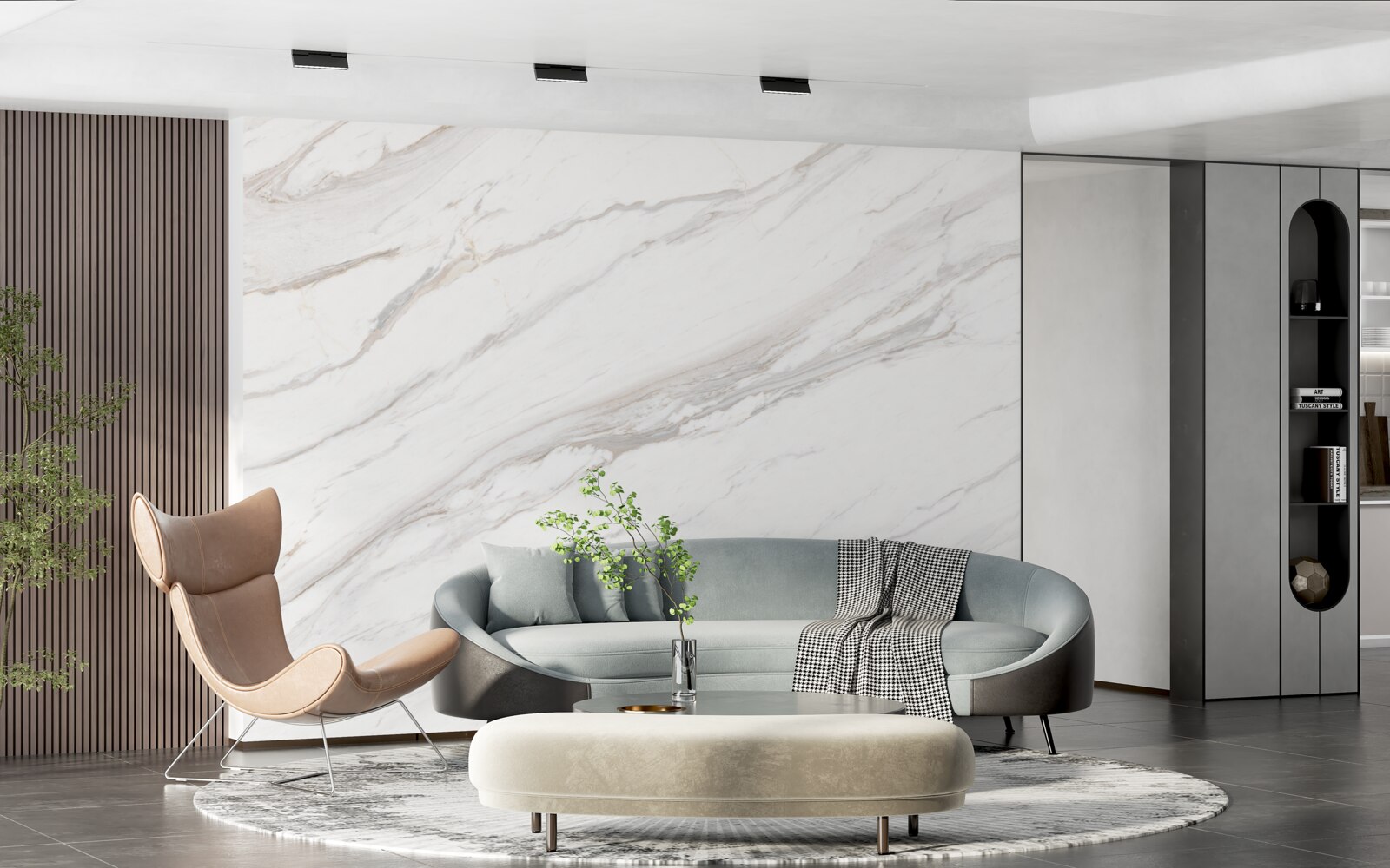 Fototapeta mramor s jemným svetlozlatým odtieňom