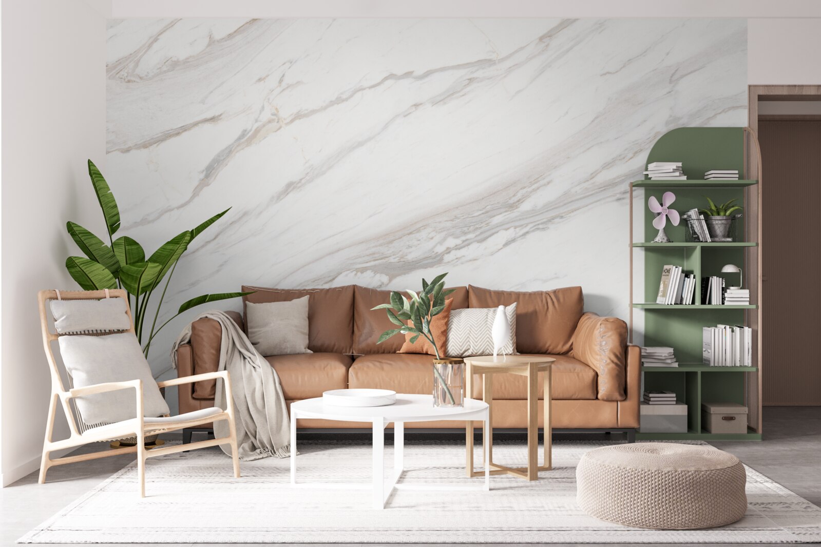 Fototapeta mramor s jemným svetlozlatým odtieňom