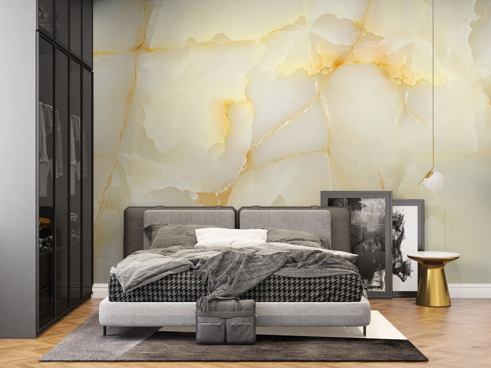 Fototapeta jemný mramor so zlatým odtieňom