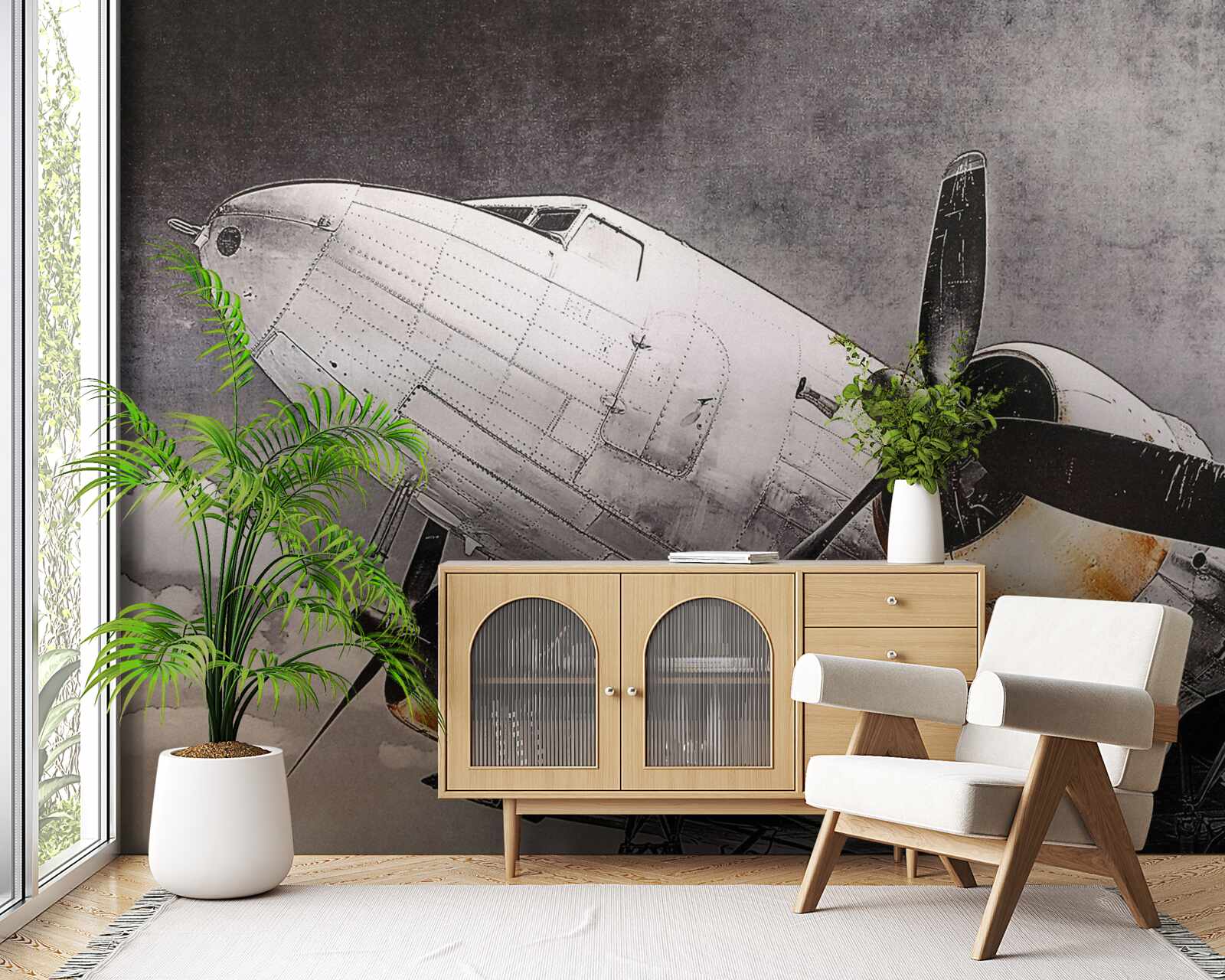 Fototapeta rovina znázornená bielou farbou