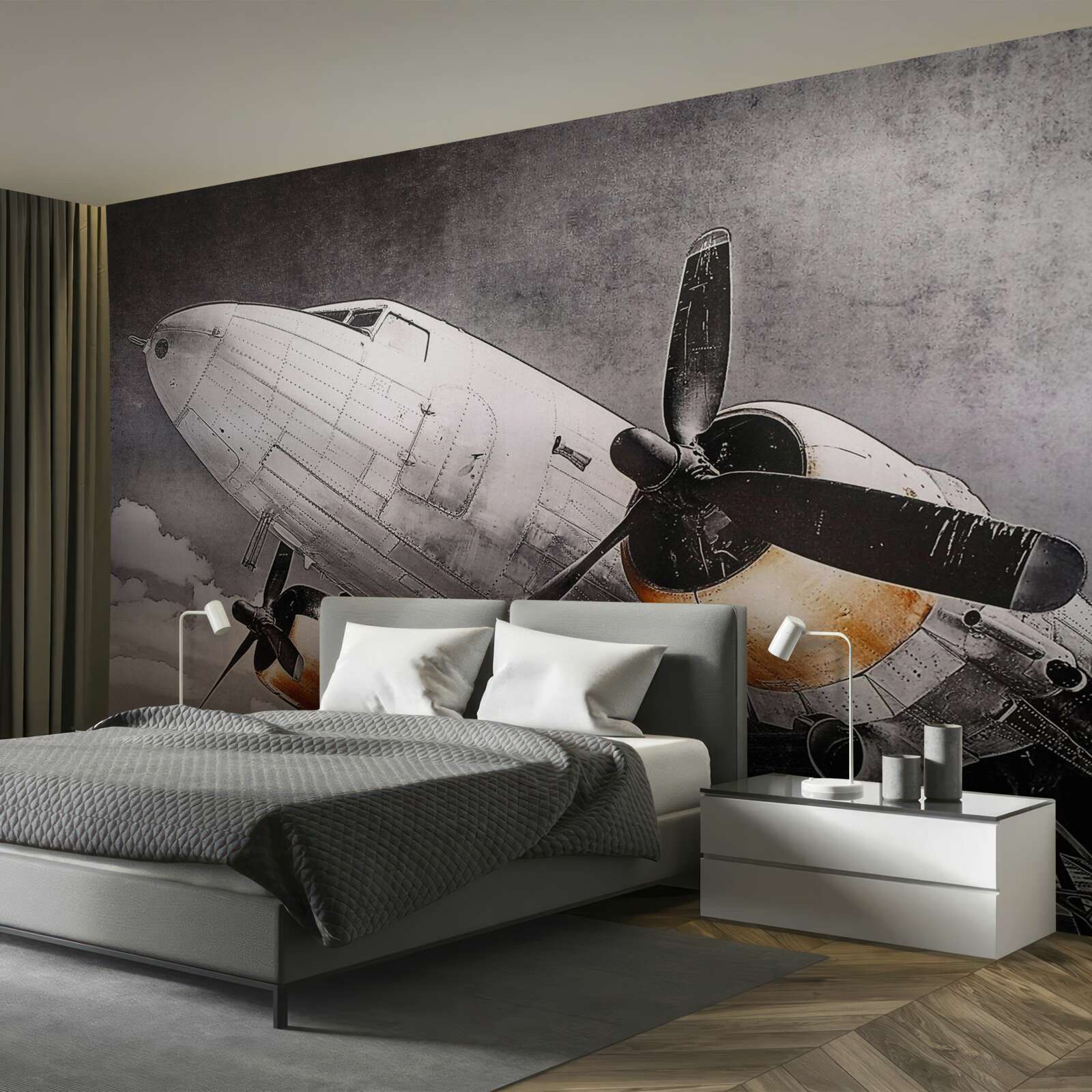 Fototapeta rovina znázornená bielou farbou