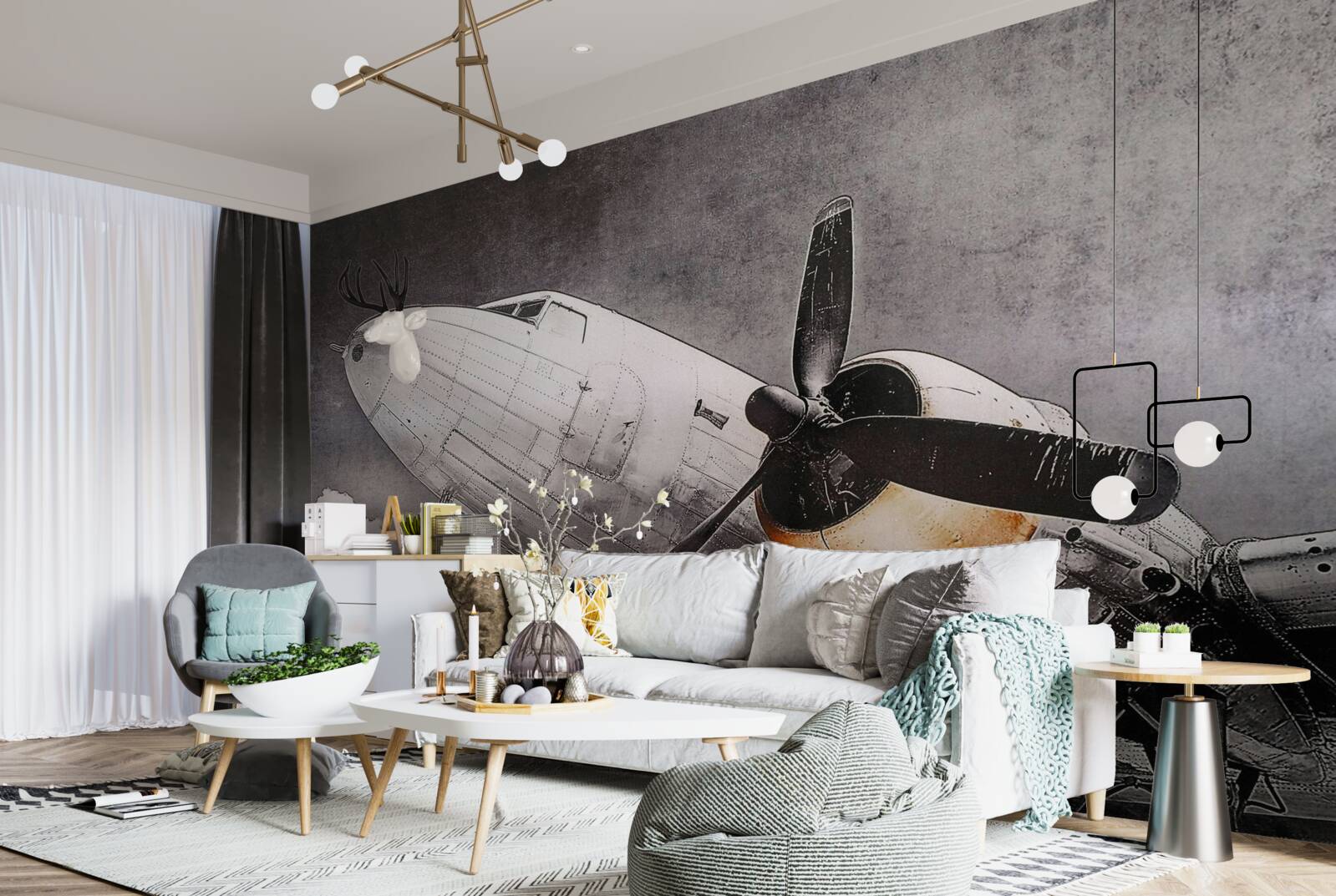 Fototapeta rovina znázornená bielou farbou