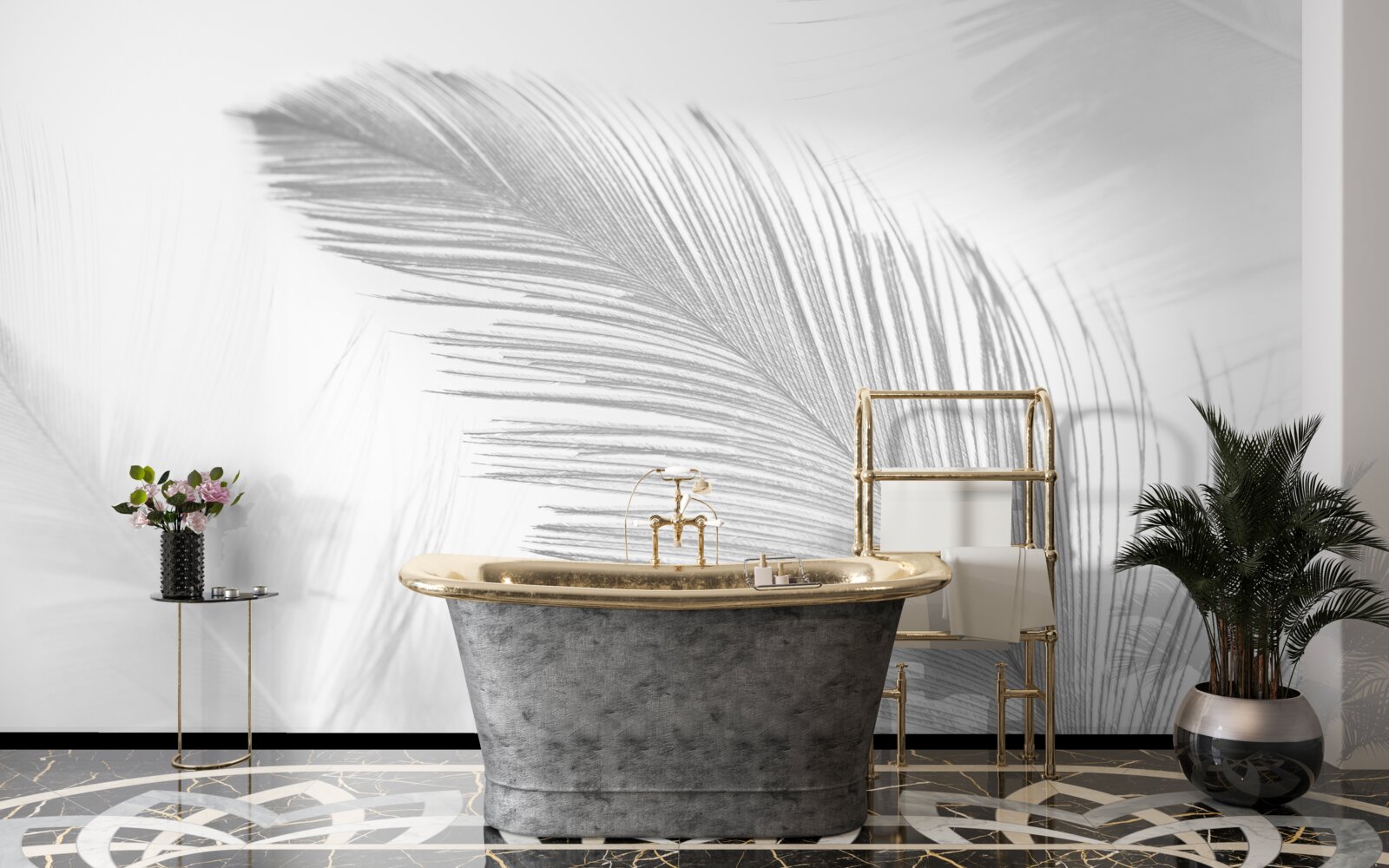 Fototapeta dve veľké svetlé perá