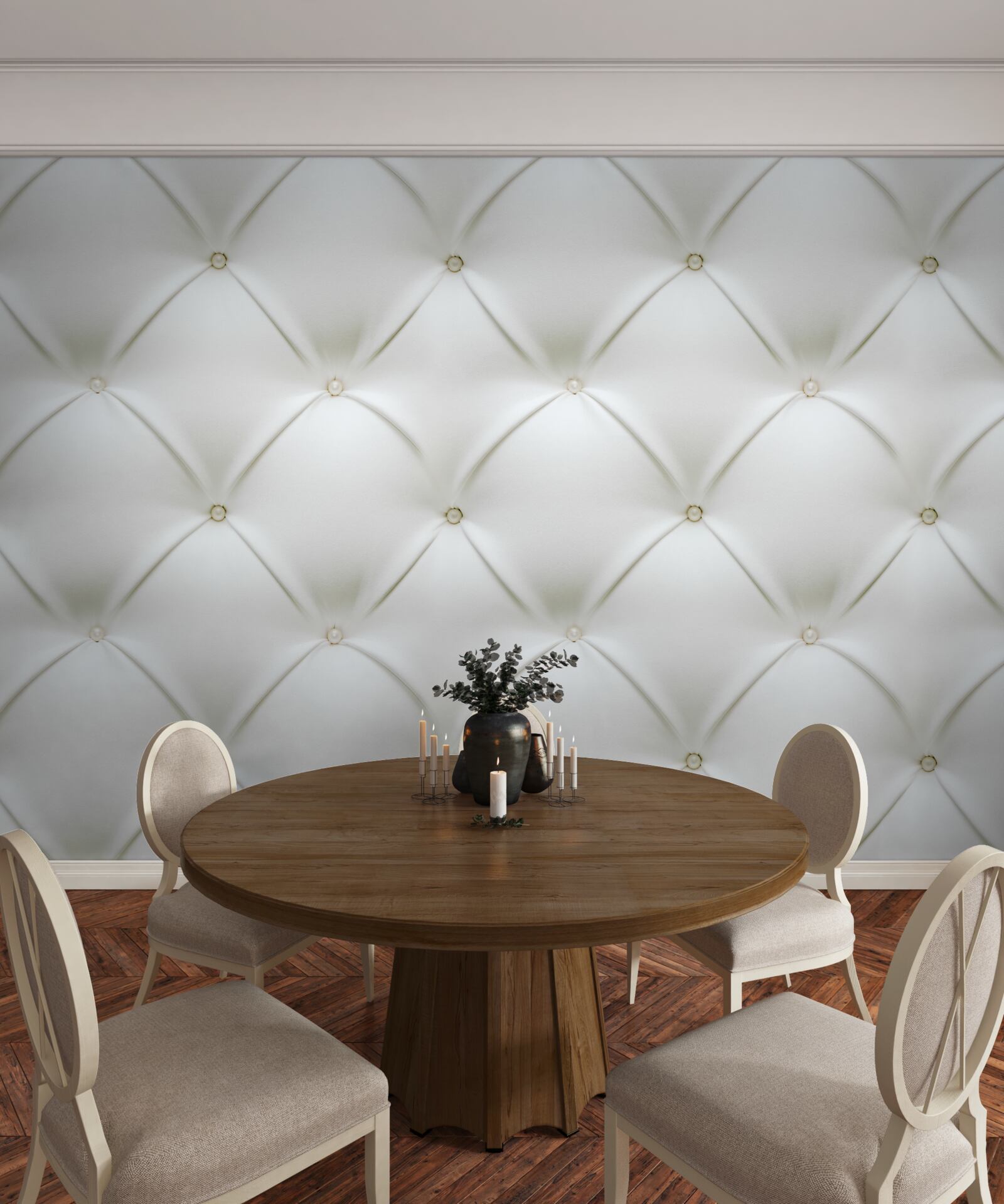 Fototapeta textúra so zlatými perlami v trojrozmernom prevedení